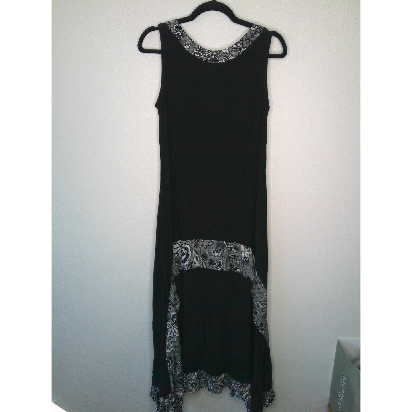 JW Anderson Black White Print Pleat Sleeveless High Neck Low Back Midi Dress 10