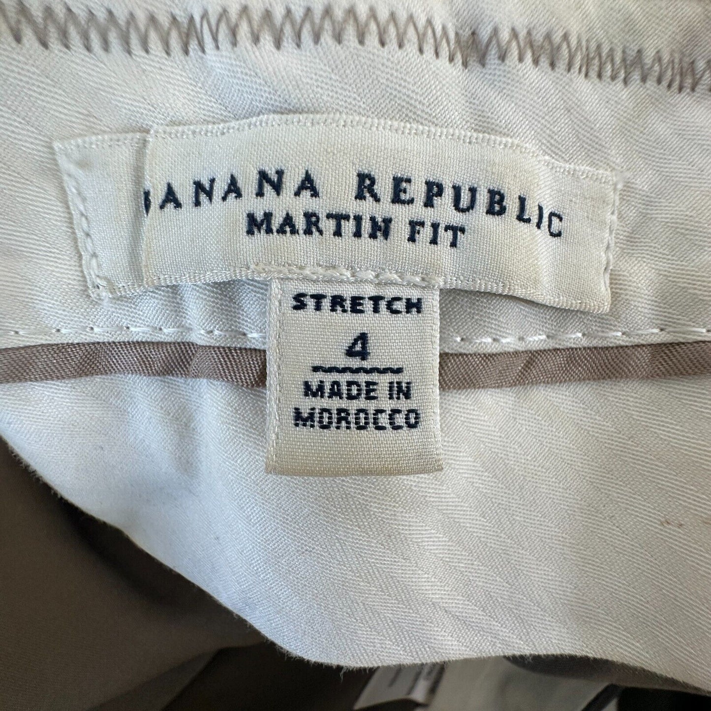 Banana Republic Brown Pinstripe Martin Fit Wide Leg Stretch Cuffed Dress Pant 4