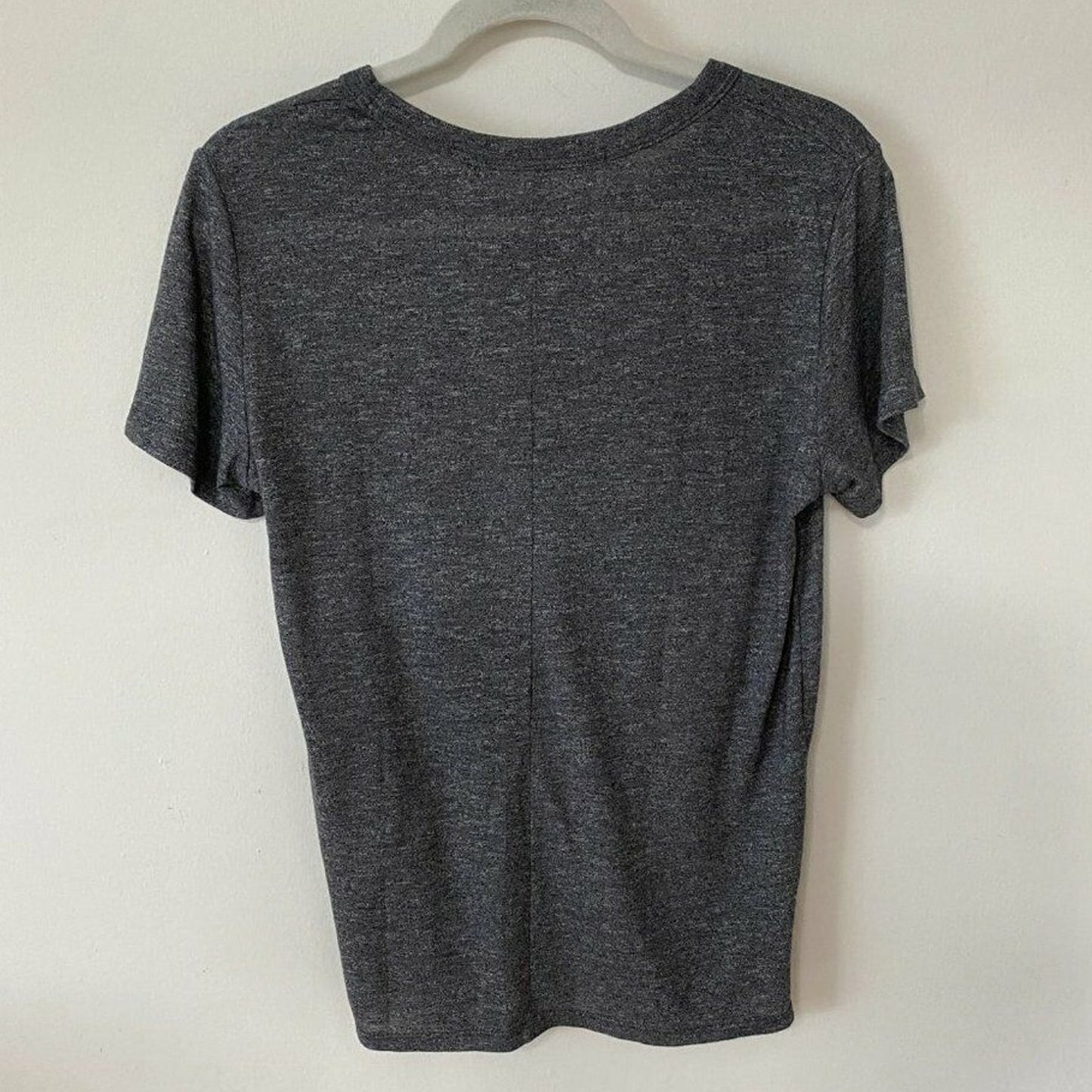 Michael Stars Short Sleeve Gray Knotted Front Round Neck T-shirt Oversized XS