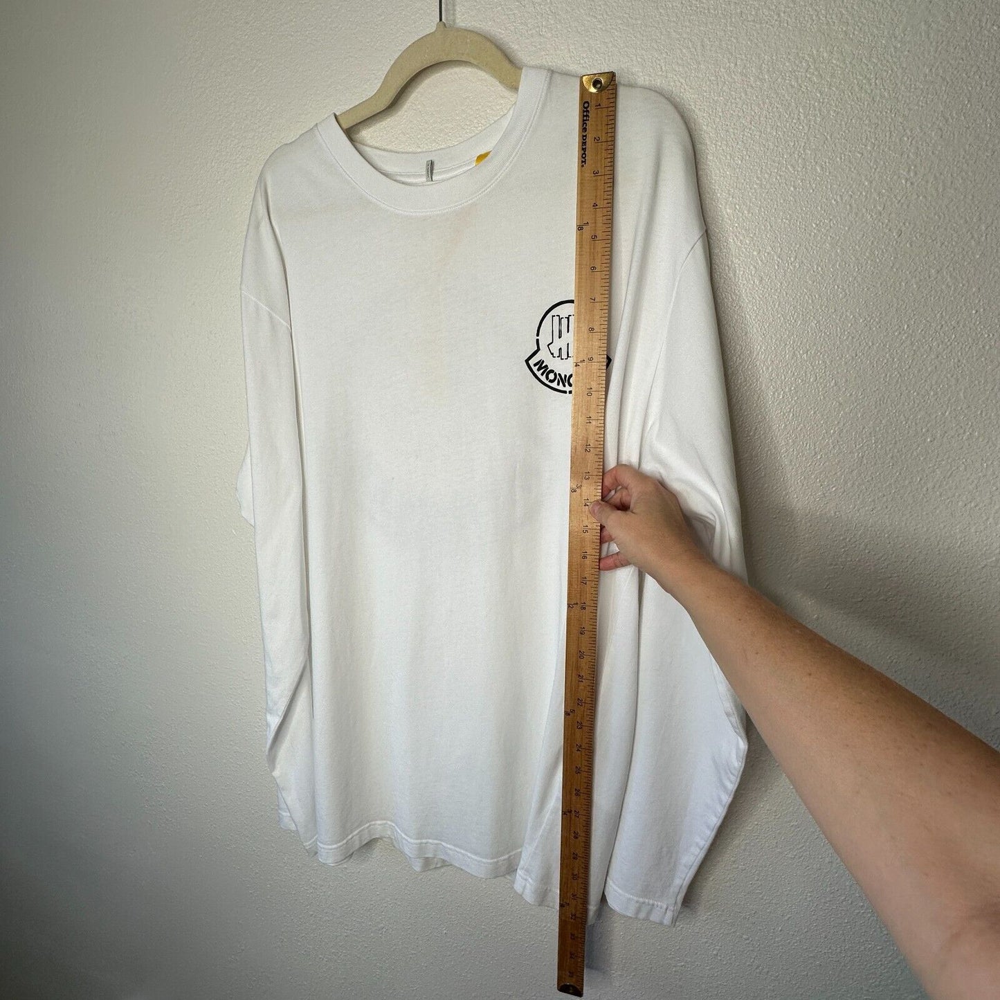 NWOT Moncler Genius 1952 X Undefeated Logo Front & Back Long Sleeve Tee Shirt L