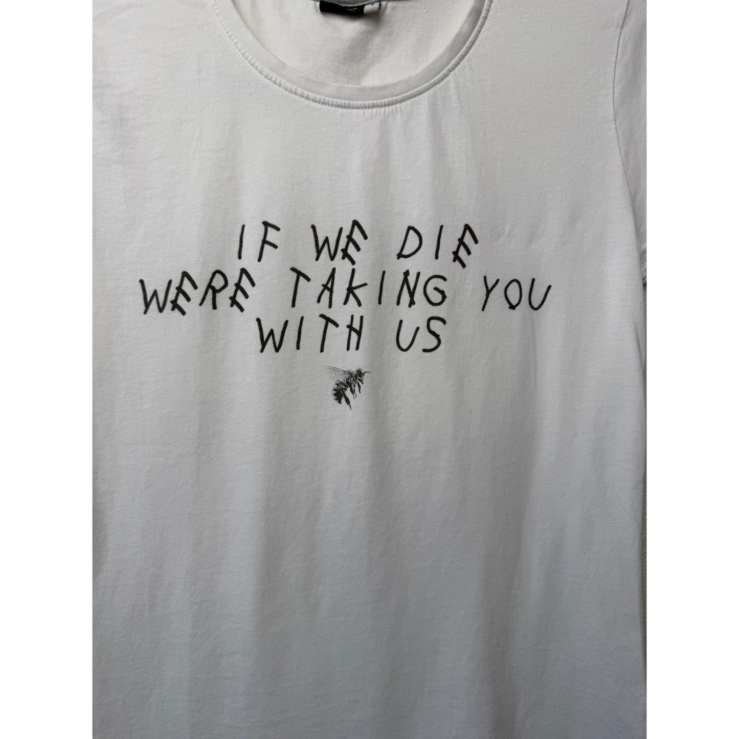 Premium Women White Bee Graphic Tee Women's S