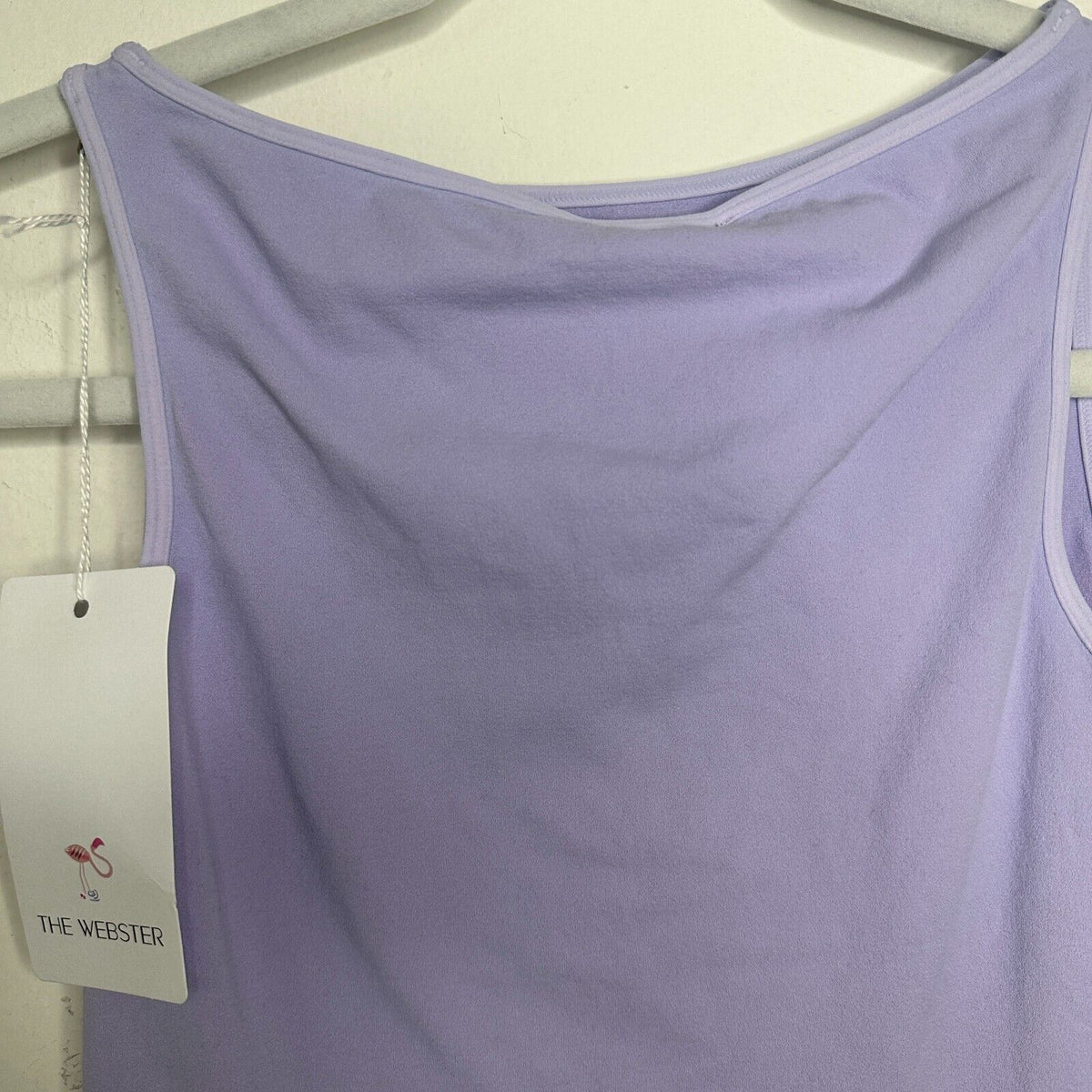 NWT cute Maisie Wilen The Webster Faved Lilac Heart Shape Cutout Boat Neck Top 2