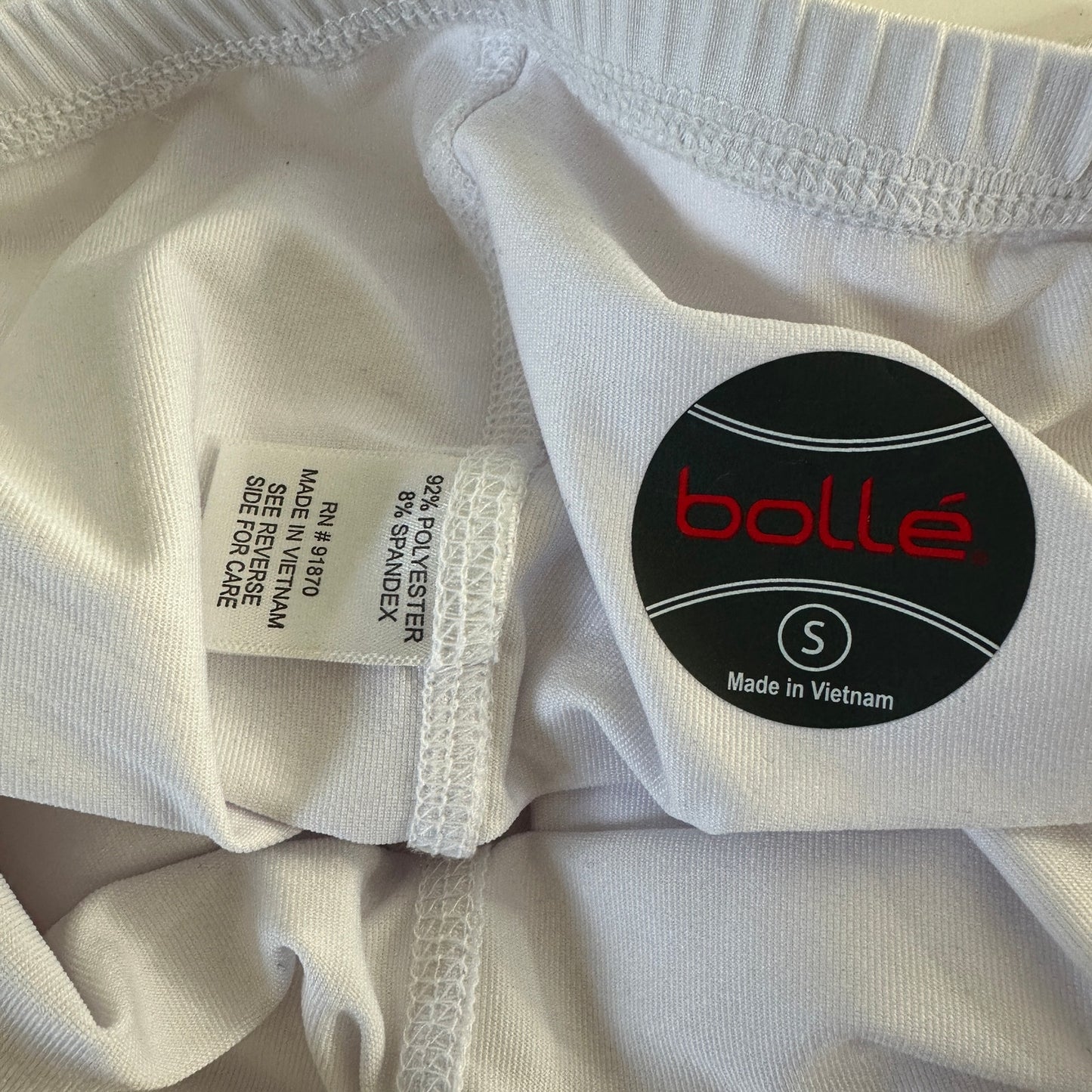 Bolle White Tennis Golf Pleated Skirt Skort  S
