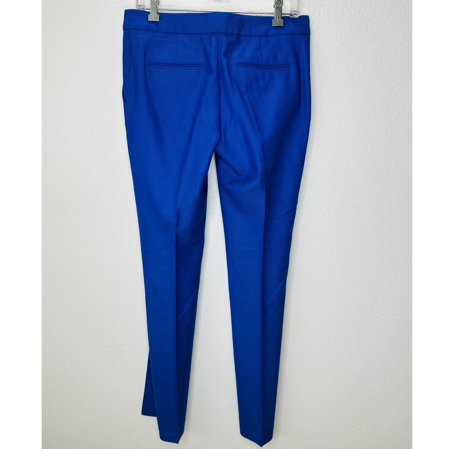 Stella McCartney Royal Blue Wool Knit Stitched Front Crease Slacks 42 / M