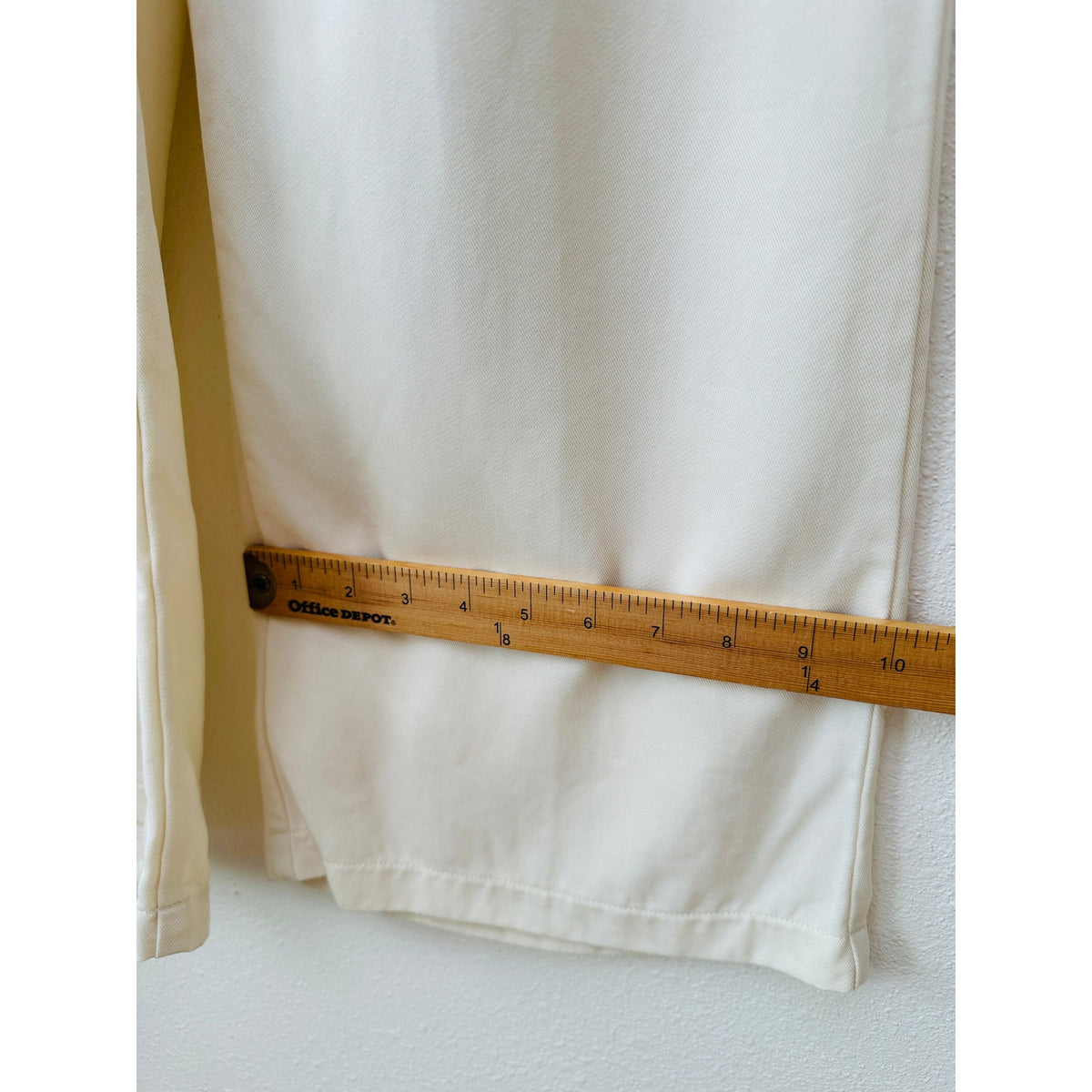 PAIGE Birch Cream Wide Leg Pleated Pants w/ Belt Women US 0