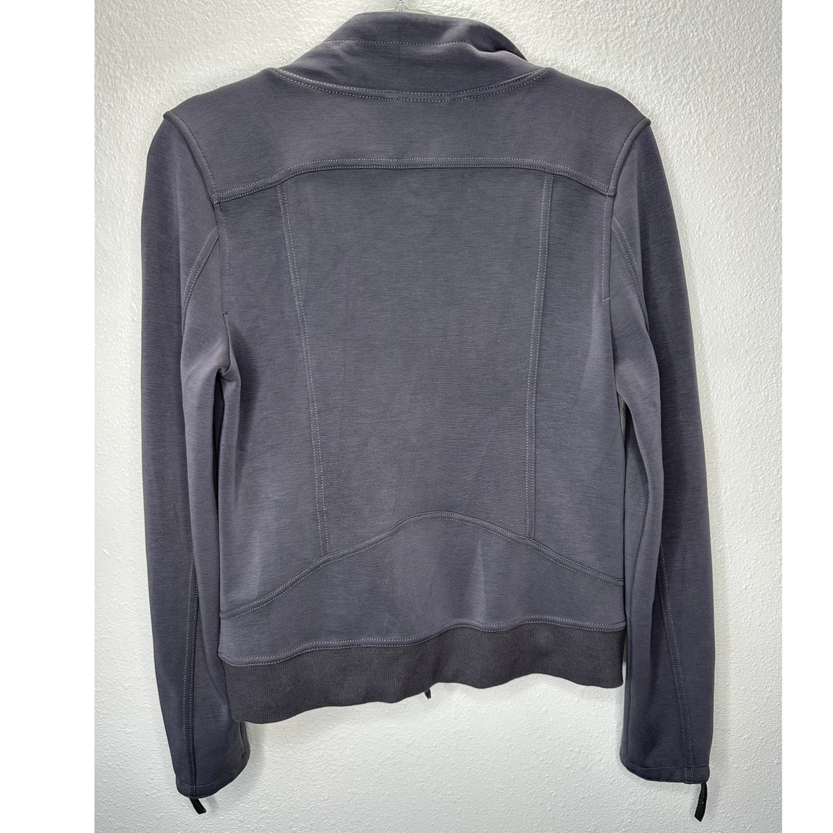 Marrakech Utility Moto Jacket Gunmetal Gray Ultra Soft Stretch Zip XS