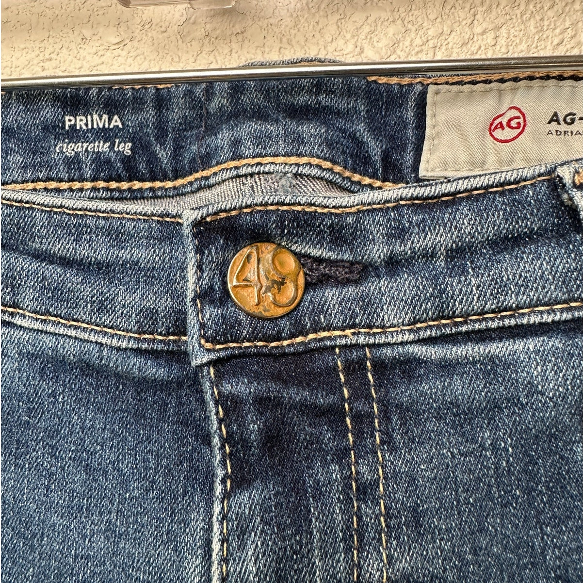 AG Adriano Goldschmied Prima Cigarette Leg Jeans Medium Wash Women’s 31R