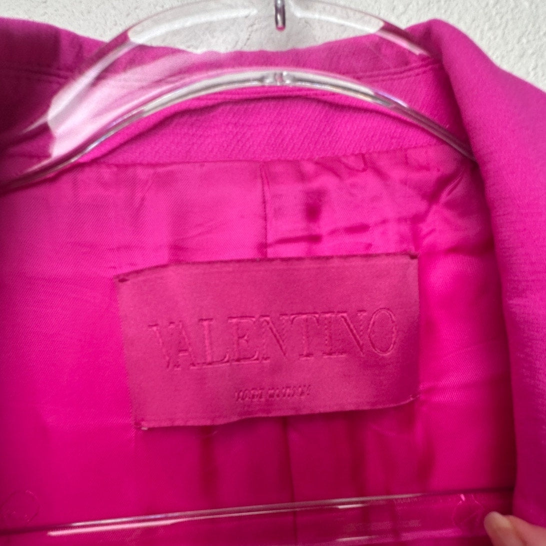Valentino Pink Jumpsuit & Blazer Set Women IT 46/42 Strapless Wide Leg