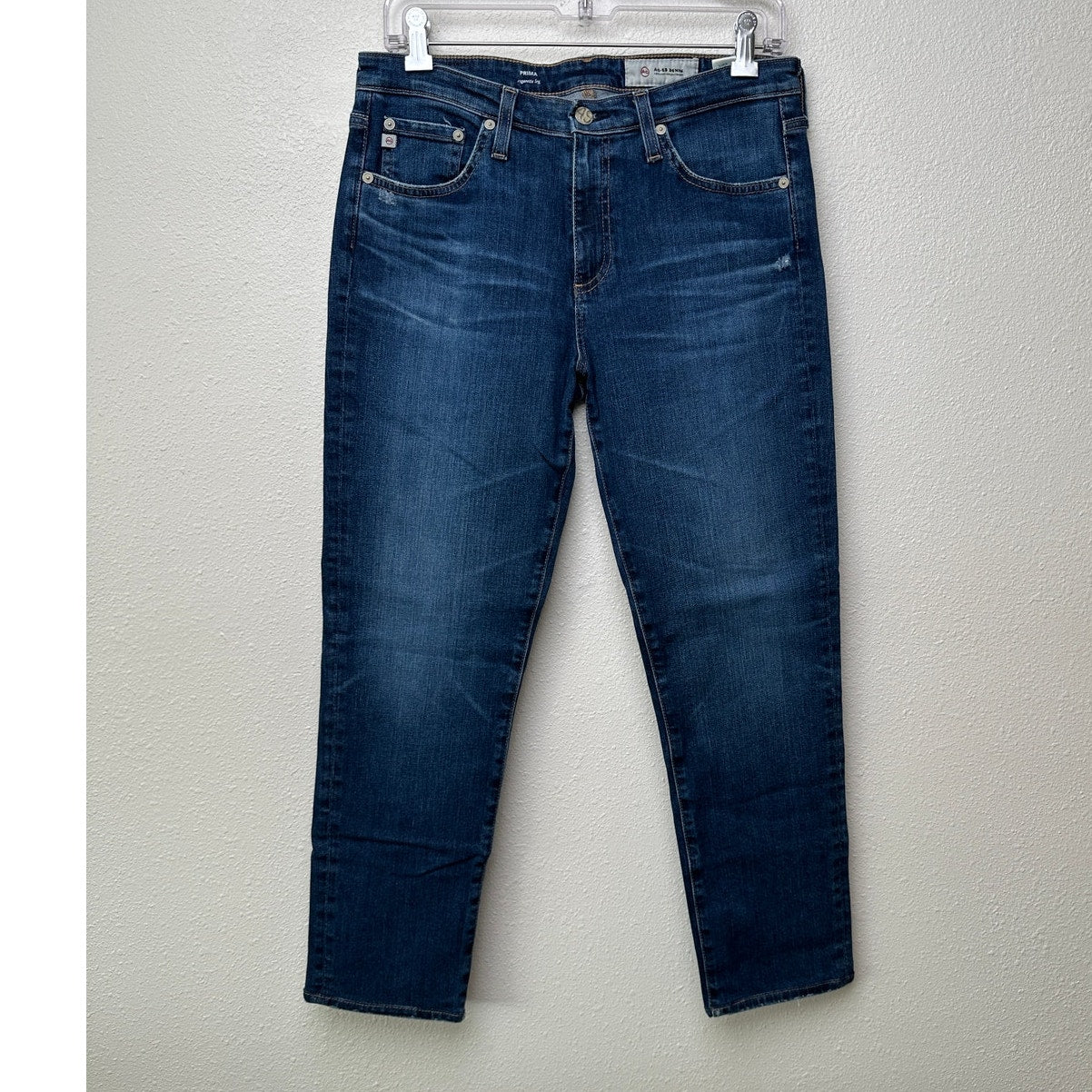 AG Adriano Goldschmied Prima Ankle Jeans Blue Cigarette Leg Sz 29