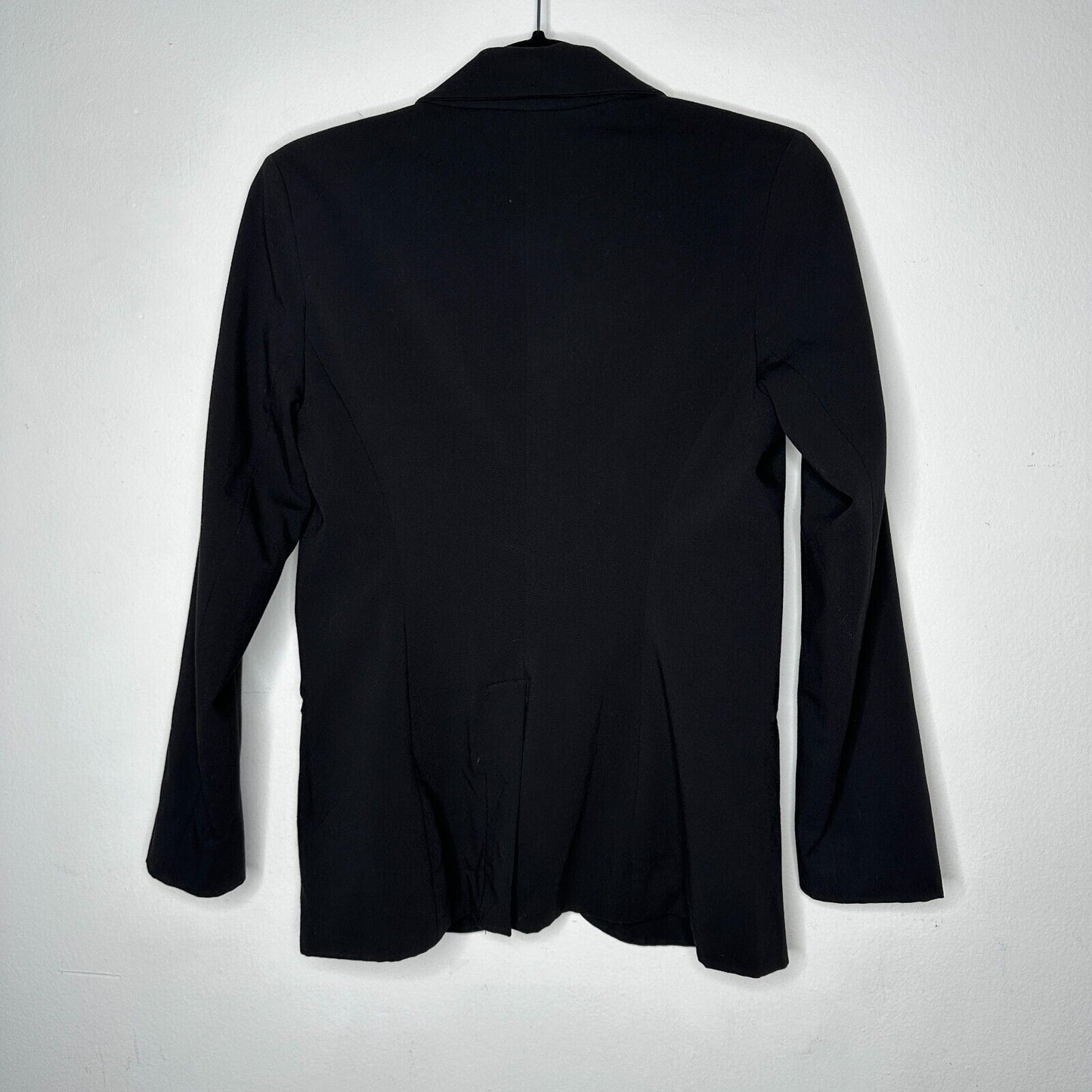 Mossimo Jet Black One Button Welt Pockets Casual Blazer Jacket Size XS