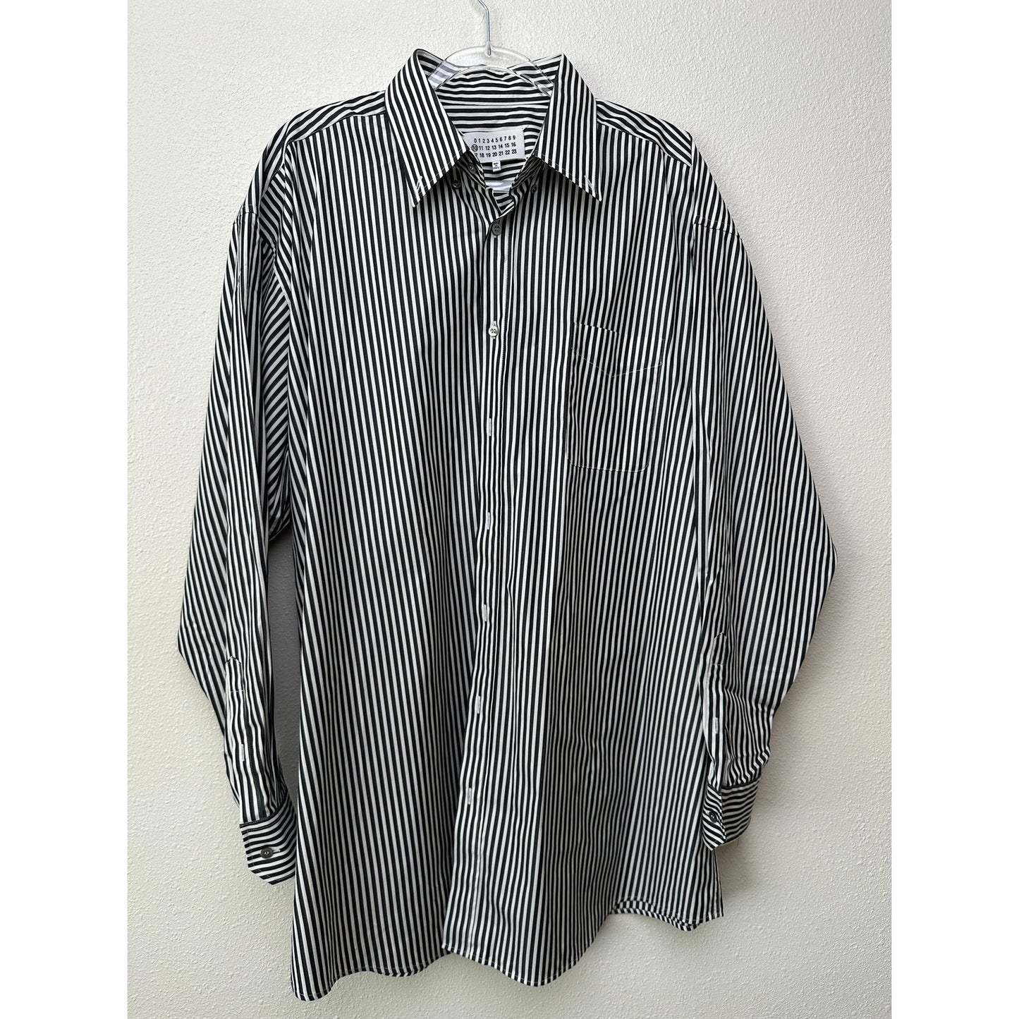 Maison Margiela Line 10 Oversized Striped Shirt Black/White Men’s US S (EU 38)