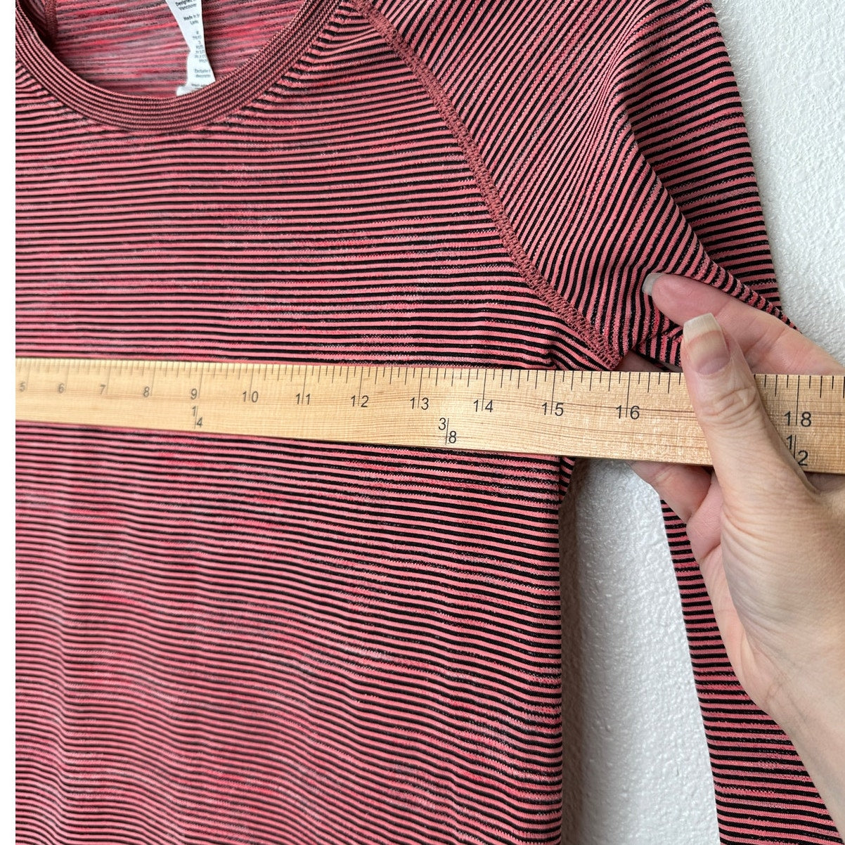 Lululemon Swiftly Tech Long Sleeve 2.0 Race Length Stripe Top 6