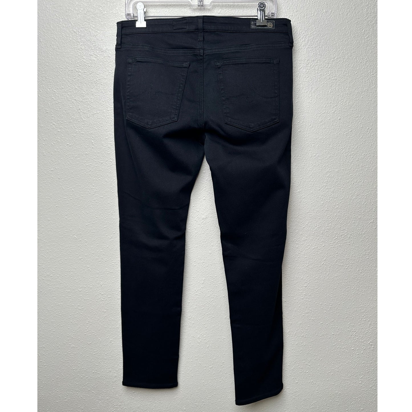 AG Prima Ankle Cigarette Jeans Super Black Women's US 32
