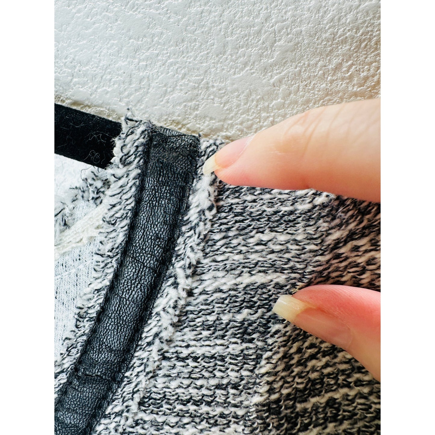 Anthropologie Postage Stamp Beverly Crochet Leather Trim Tunic Dress M