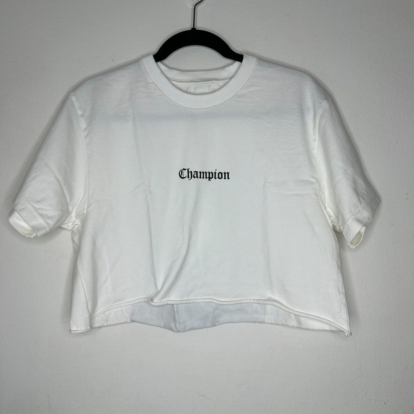 God Selection XXX Cream Champion Boxer Graphic cut crop top short sleeves L