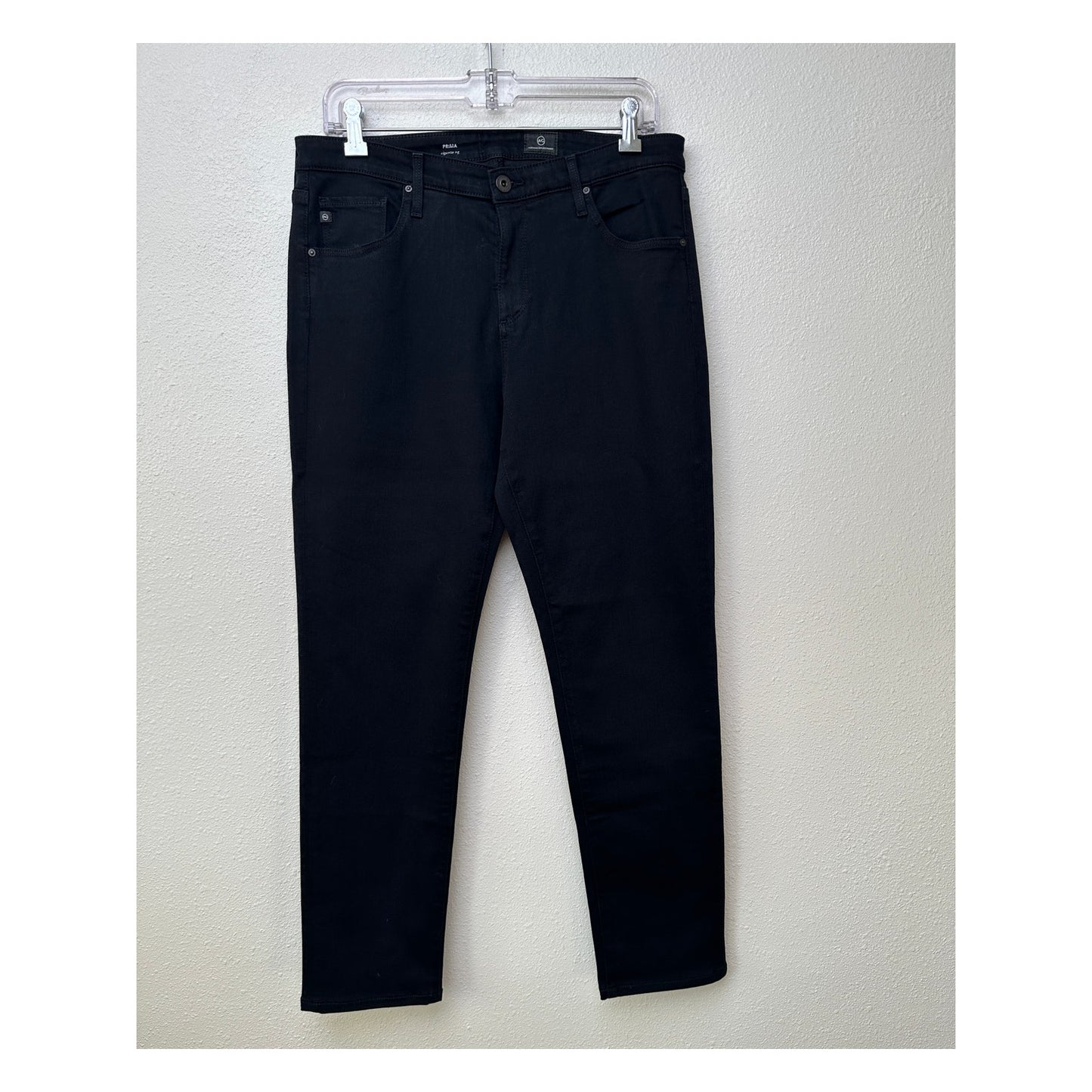 AG Prima Cigarette Leg Jeans Super Black Women's US 32