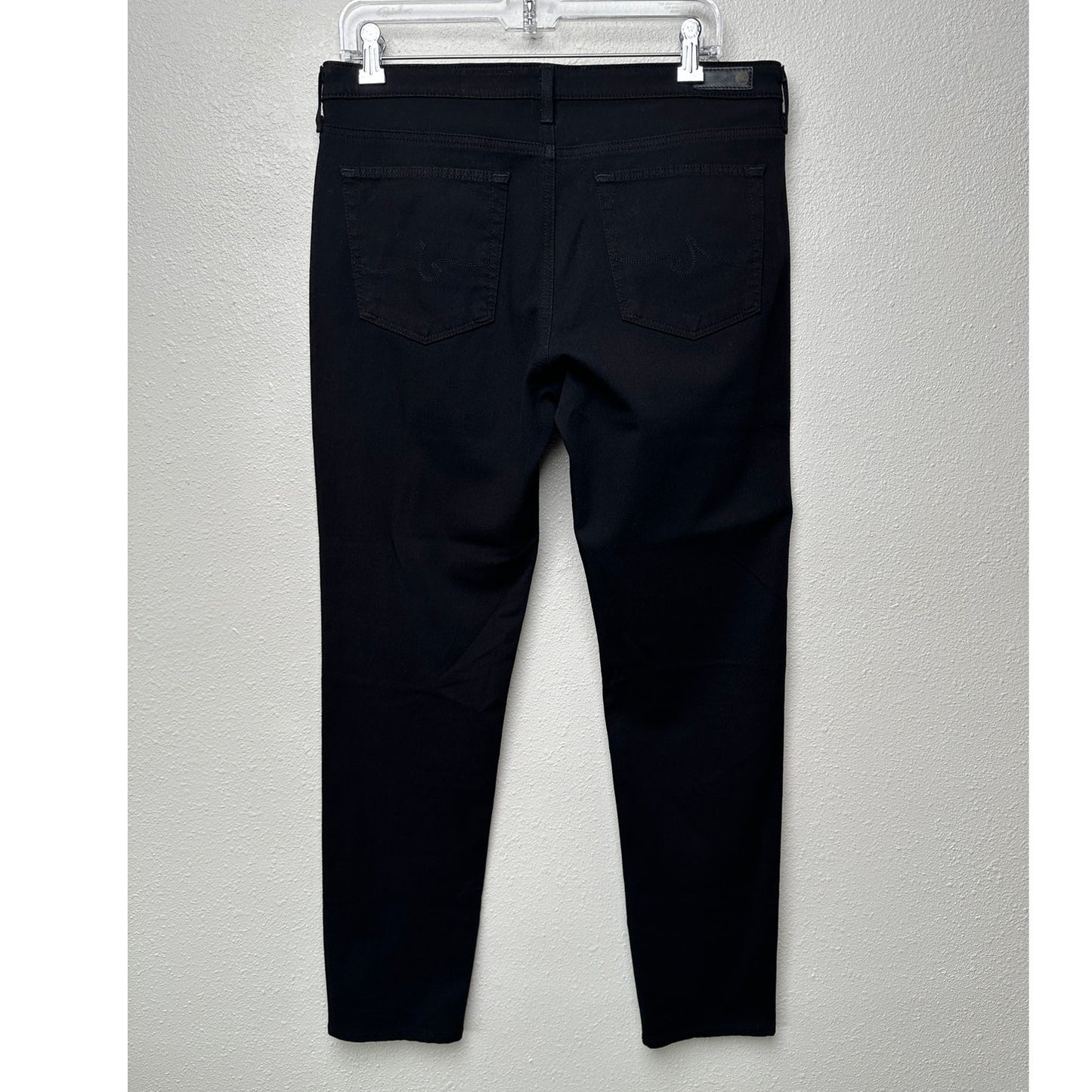 AG Adriano Goldschmied Black The Prima Mid Rise Cigarette Denim Jeans 31