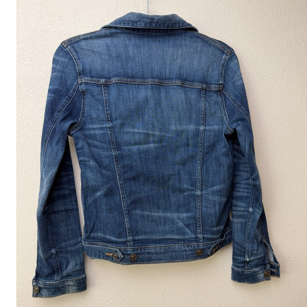 Hudson Classic Medium Wash Denim Jacket Button Front XS