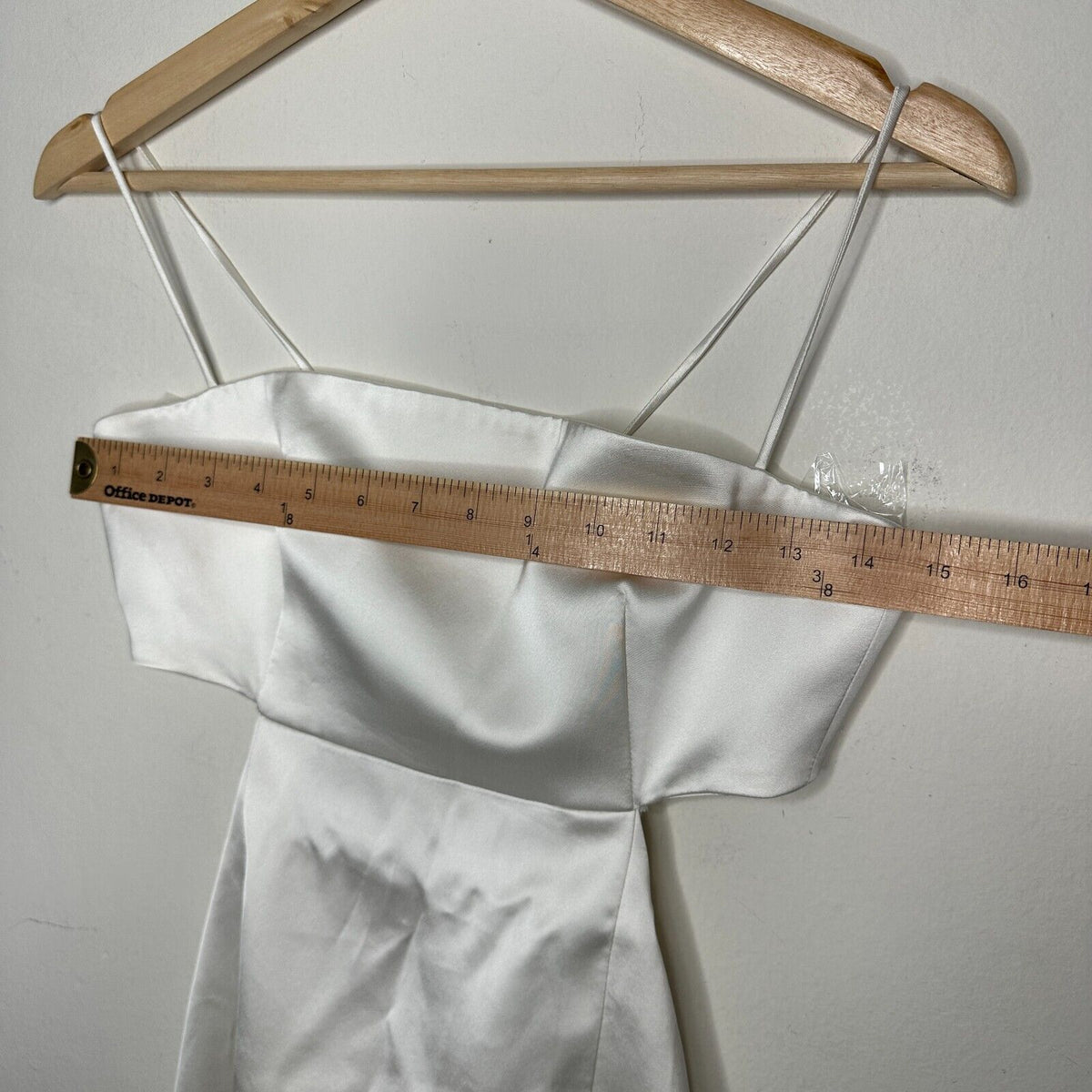 Gauge81 Marta White Satin Cut Out Square Neck Sleeveless Open Side Tie Back Mini SM