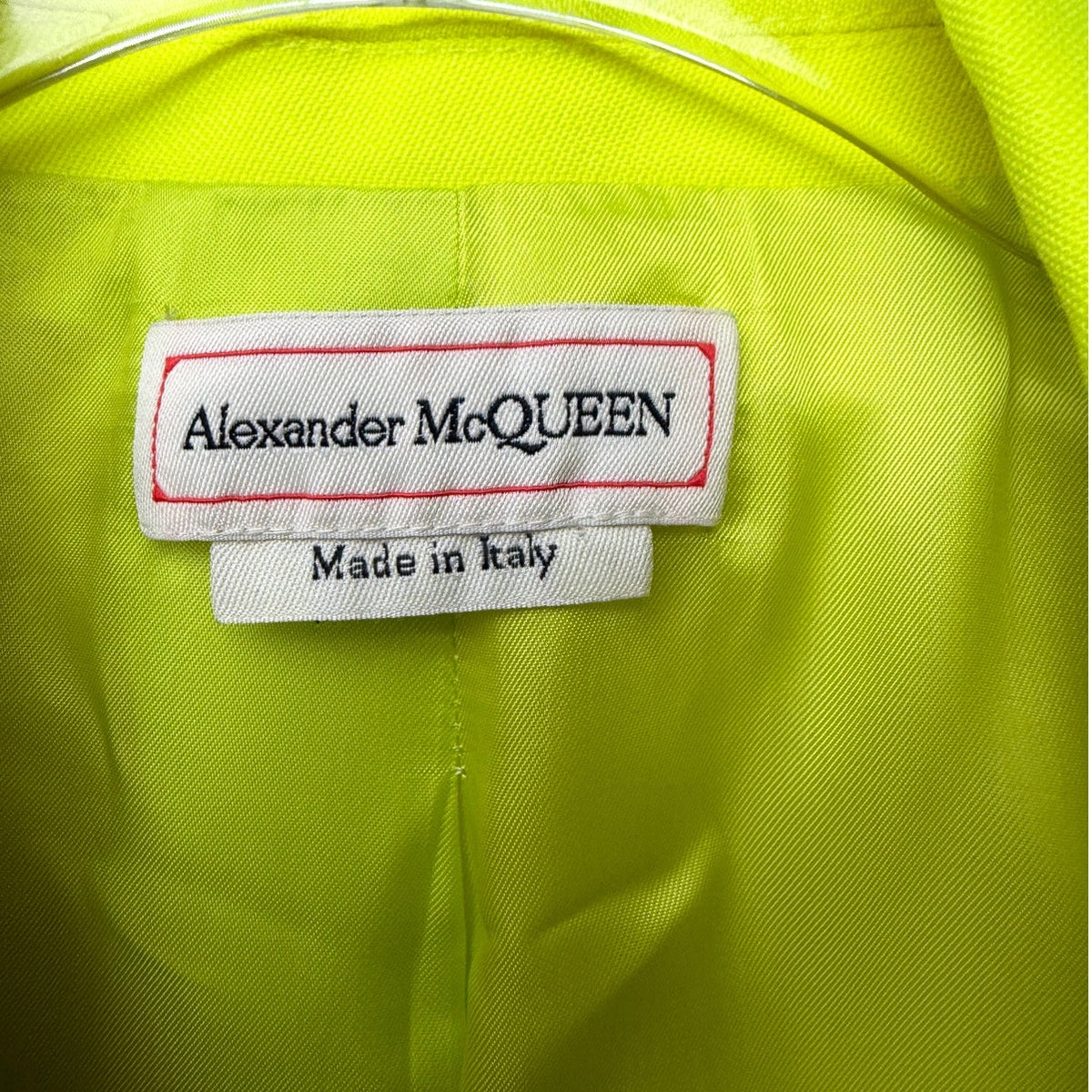 Alexander McQueen Acid Green Neon Suit Blazer & Pants Women's US 14