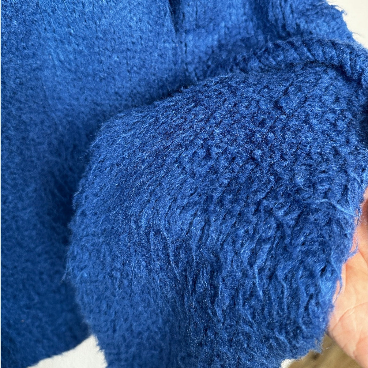 Tom Ford Blue 100% Silk Turtleneck Long Sleeve Fuzzy Sweater XL