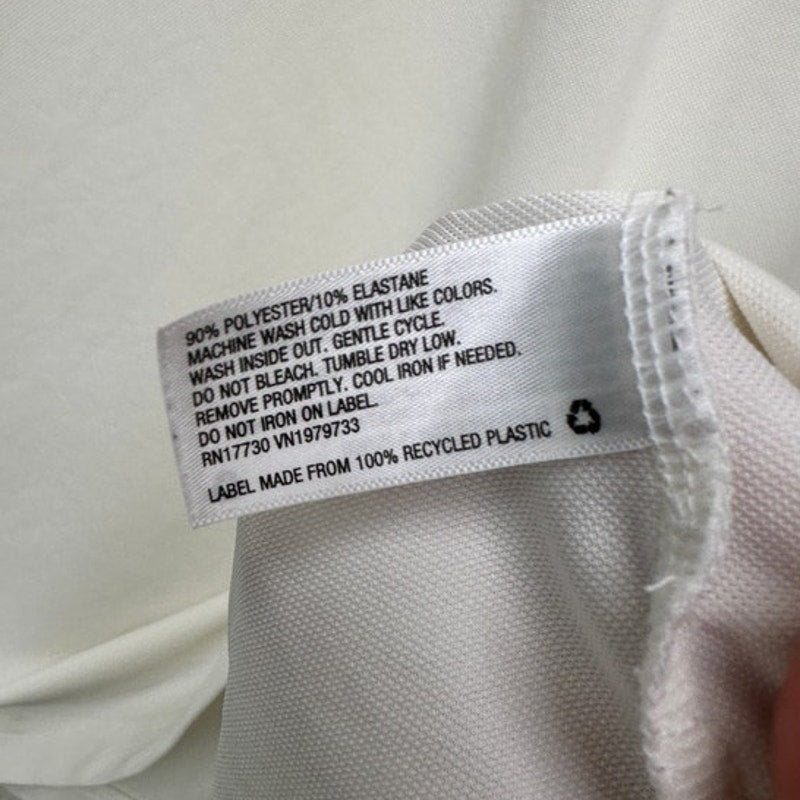 Goodfellow White Polo Shirt Men’s Size M Short Sleeve