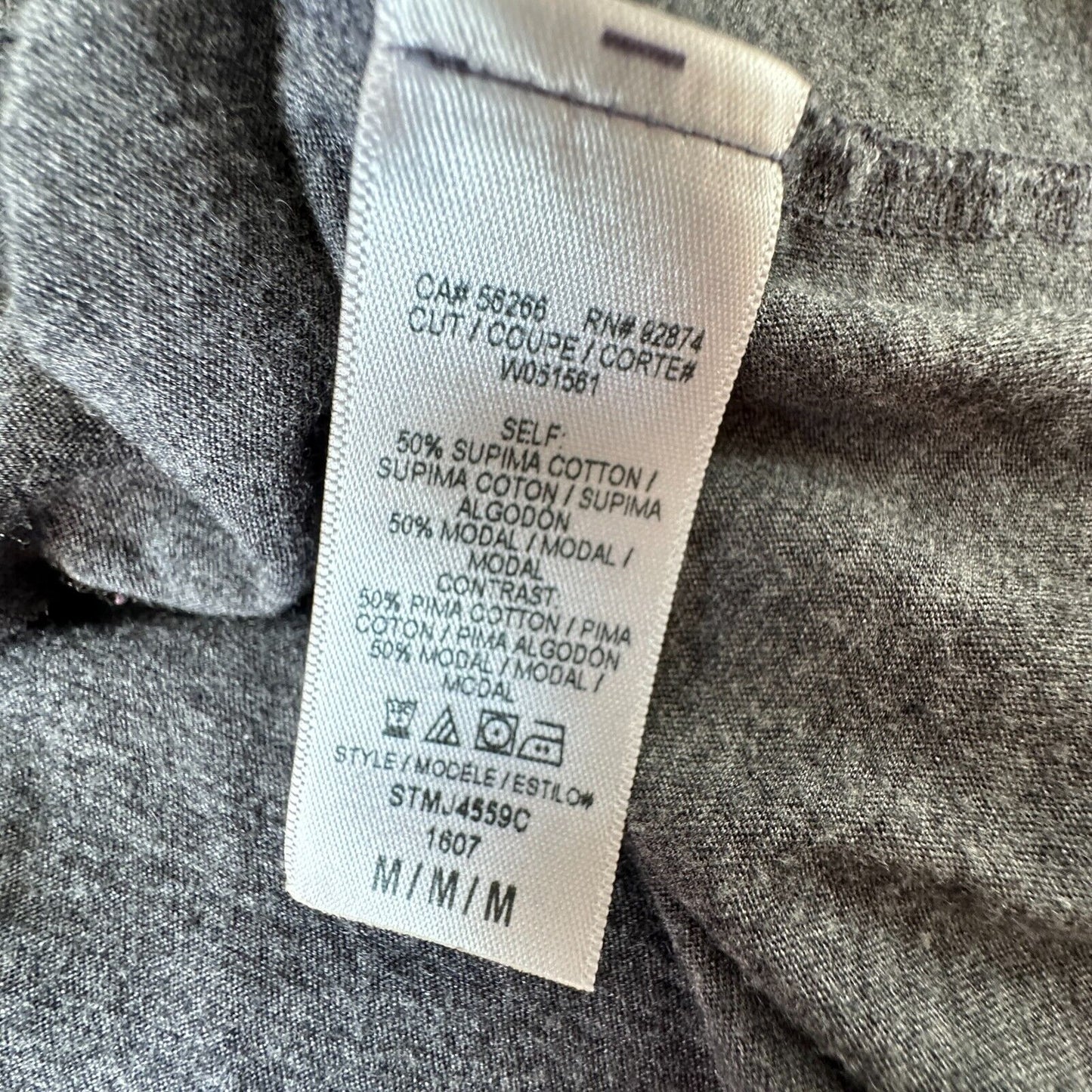 Splendid Dark Heather Gray Light Weight Long Sleeve Deep VNeck Sweater Top Med