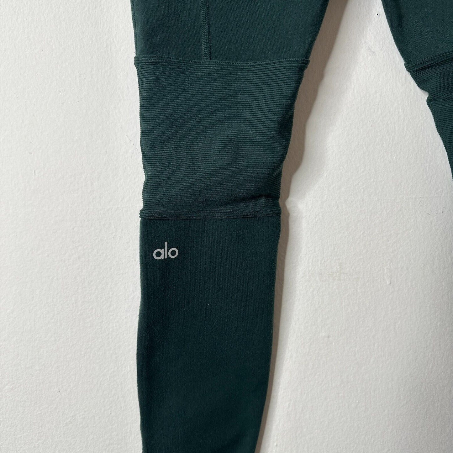 Alo Yoga Midnight Green High Wide Waist Leggings with Breathable Wicking XS