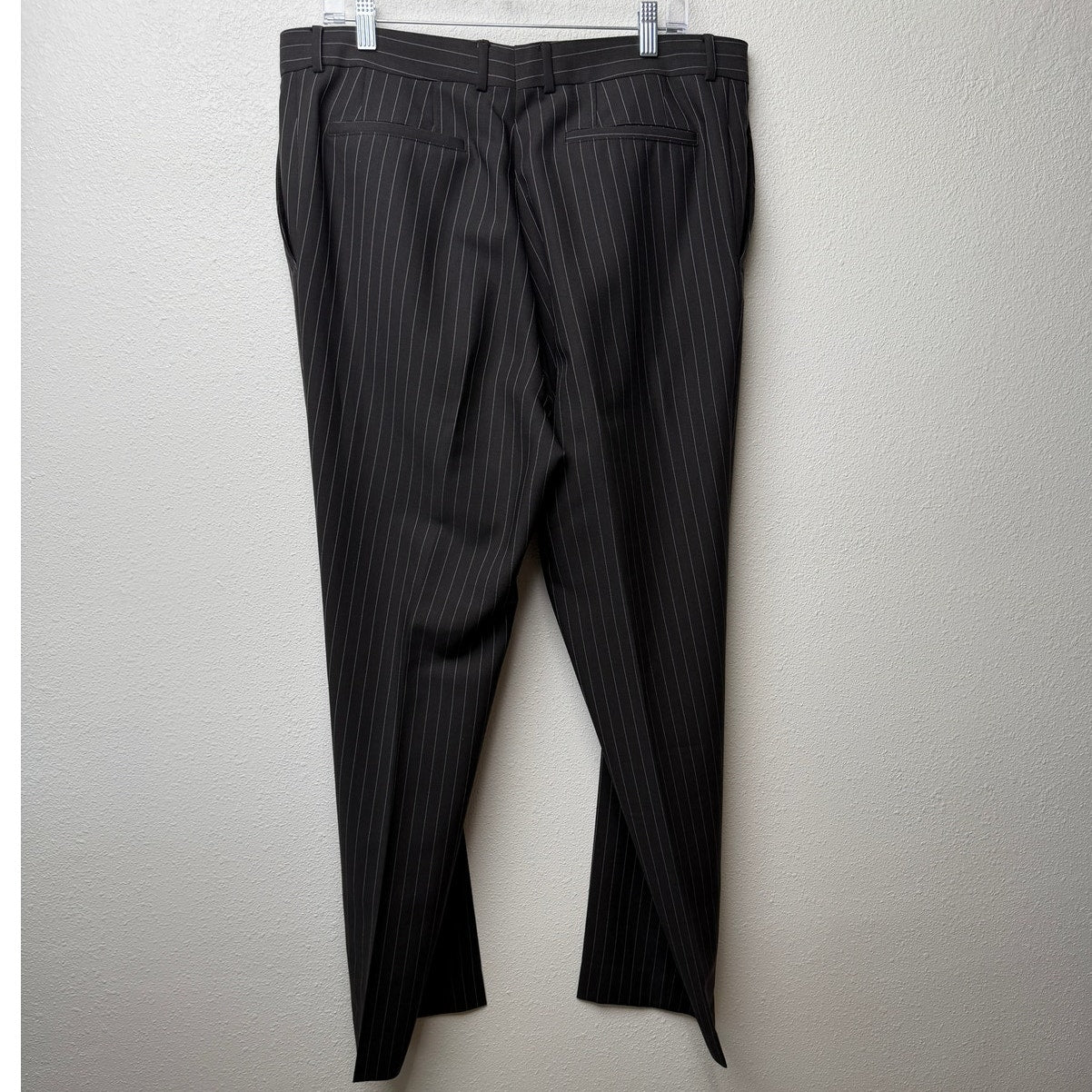 Hugo Boss Black Pinstripe Wool Mohair 2 Pc Suit Men’s 46R