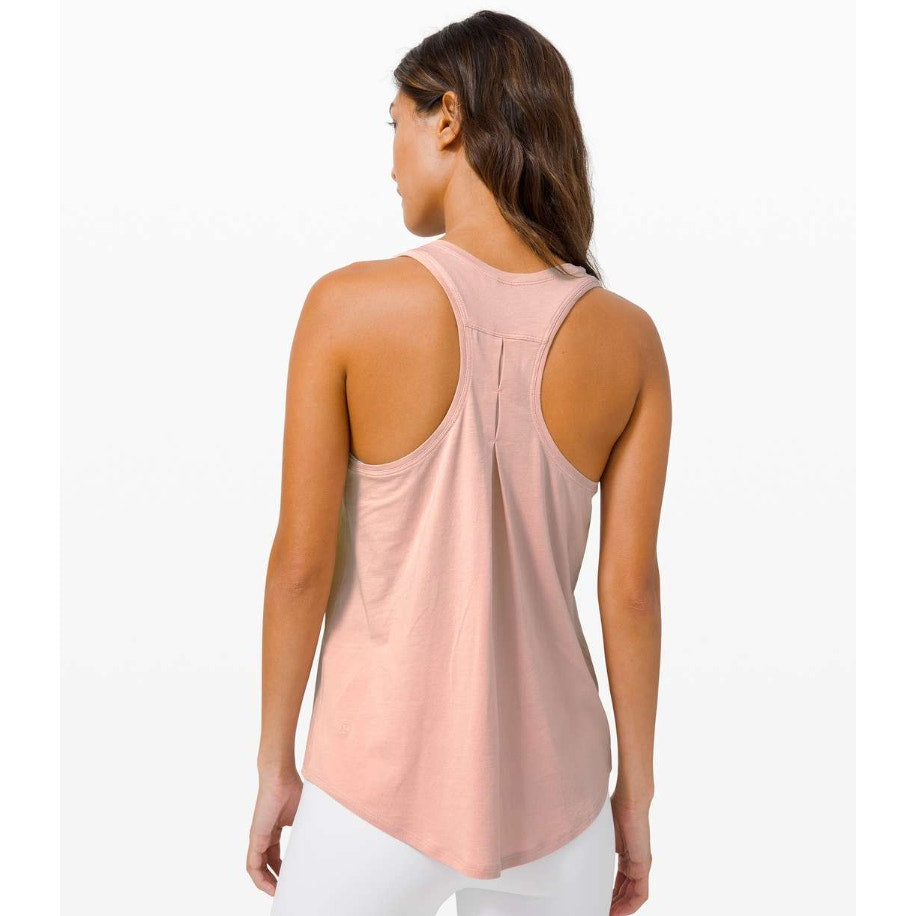 Lululemon Mink Berry Soft Pink Pleated Back Long Line Love Tank Top 4