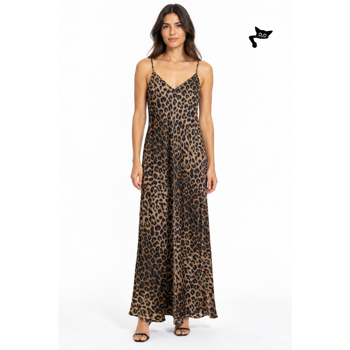 AllSaints Hera Leppo Leopard Slip Maxi Dress Women S