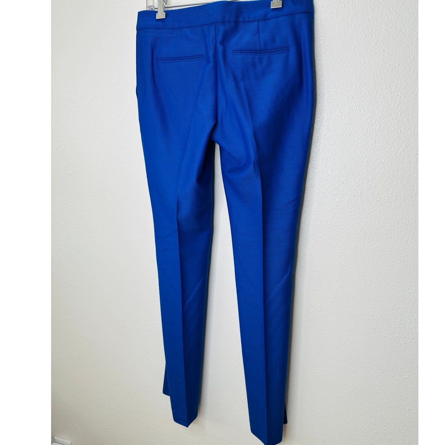 Stella McCartney Royal Blue Wool Knit Stitched Front Crease Slacks 42 / M