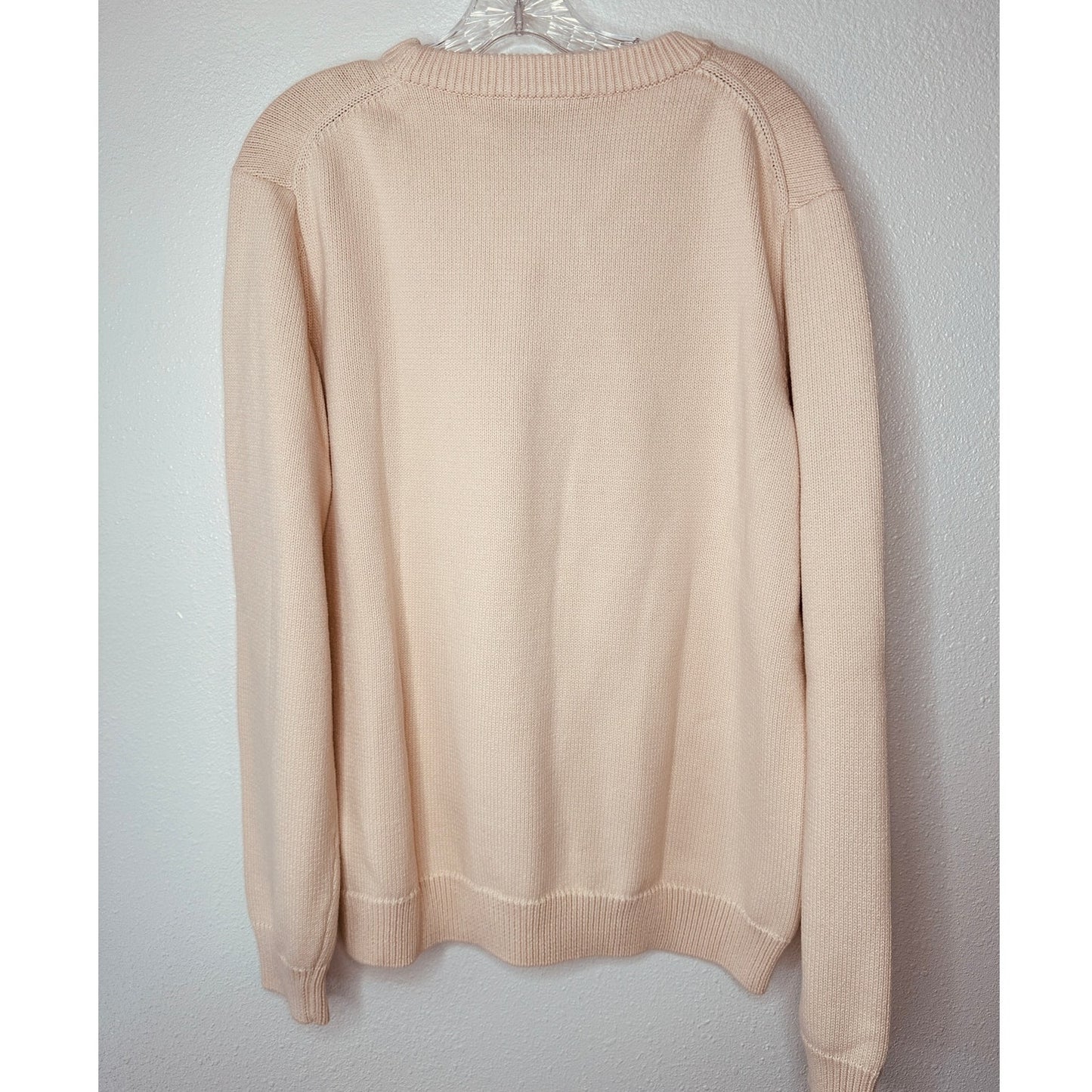 NWT Casablanca Cream Kapalia Oranges Graphic Intarsia Knit Sweater XXL