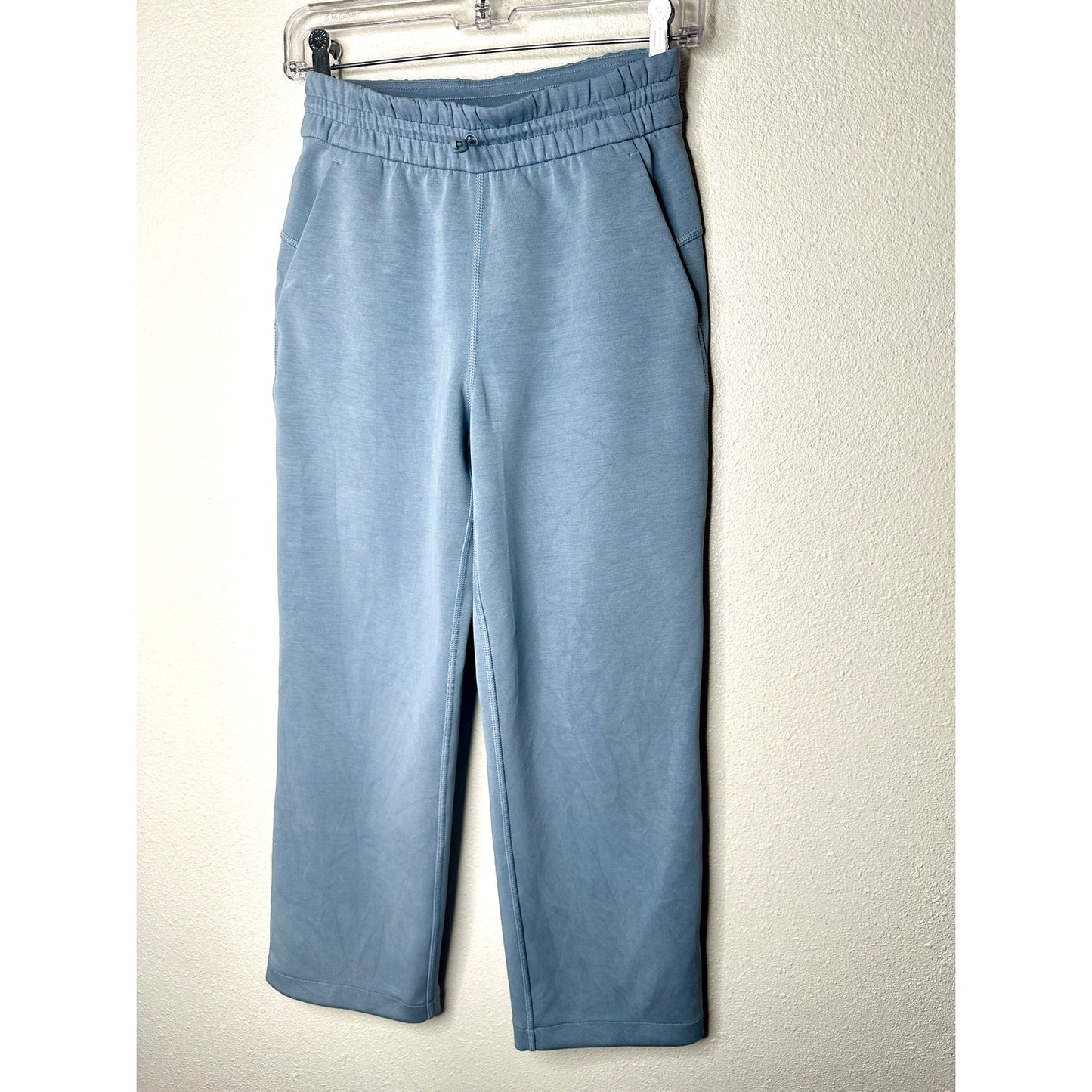 Lululemon Softstreme Pale Blue High Rise Drawstring Lounge Pant Size 2 Oversize