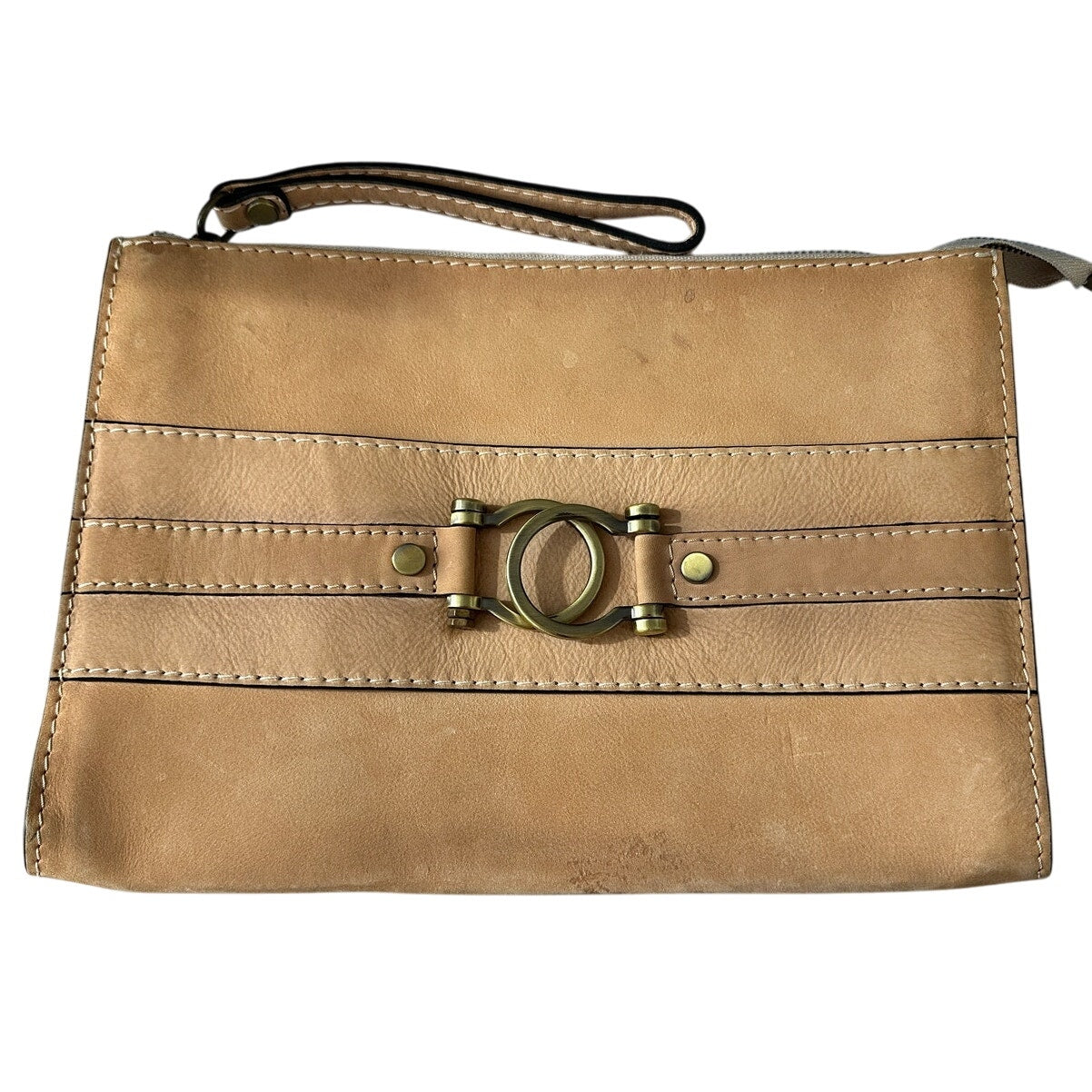 Pratesi Firenze Raggioli 455 Bruce Leather Wristlet Clutch