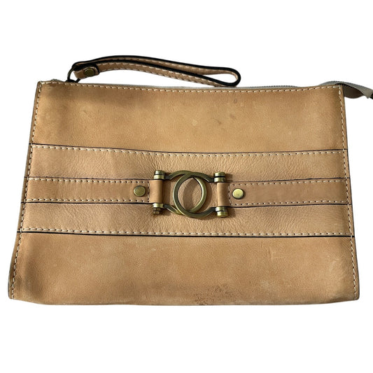 Pratesi Firenze Raggioli 455 Bruce Leather Wristlet Clutch
