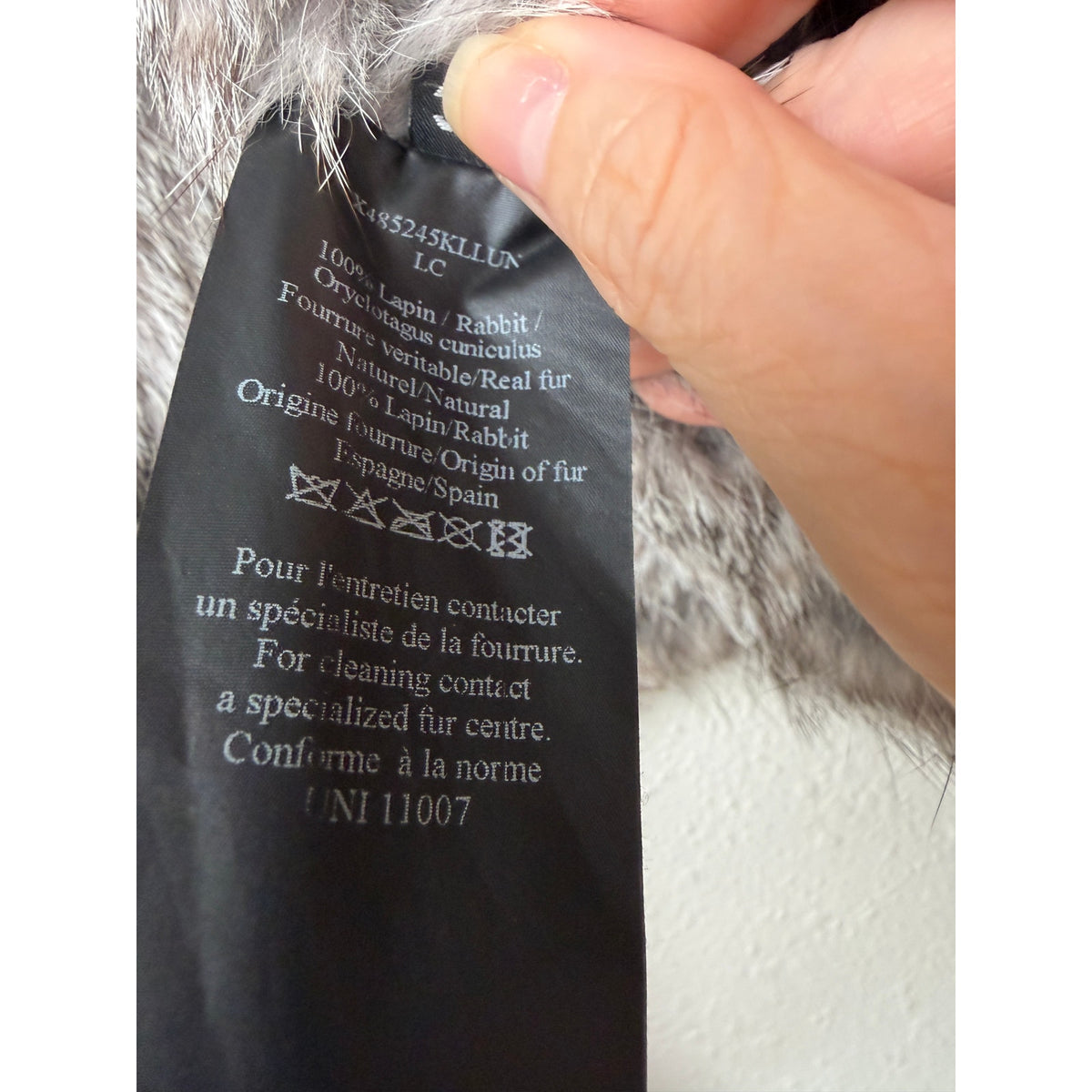 Yves Salomon Gray Rabbit Fur Drape Vest Women FR 34