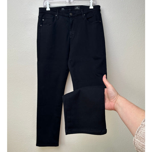 AG Prima Cigarette Leg Jeans Super Black Women's US 32