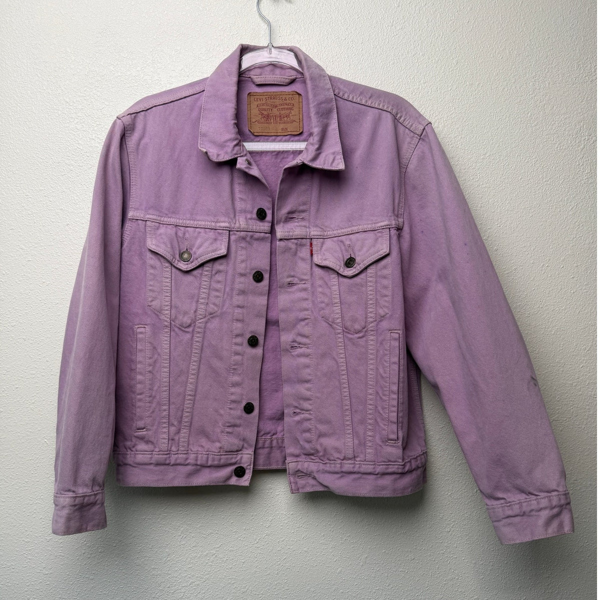 Levi's Lavender Denim Trucker Jacket Women S