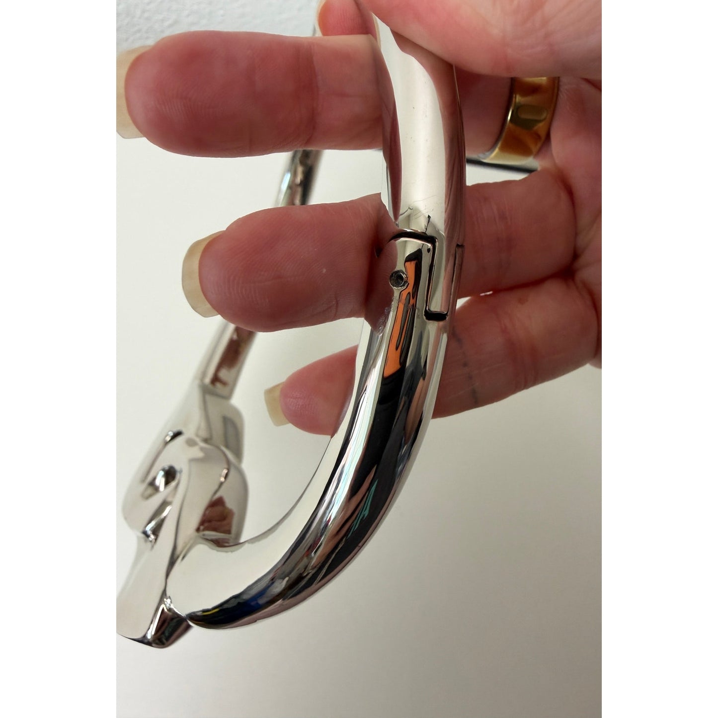 Alexander McQueen Silver Sculptural Choker Women M