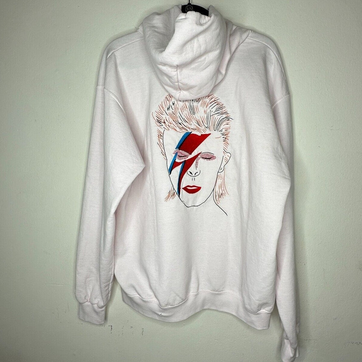 RARE Saint Luis NYC Light Pink Sweatshirt Hoodie VYBES Los Angeles David Bowie M