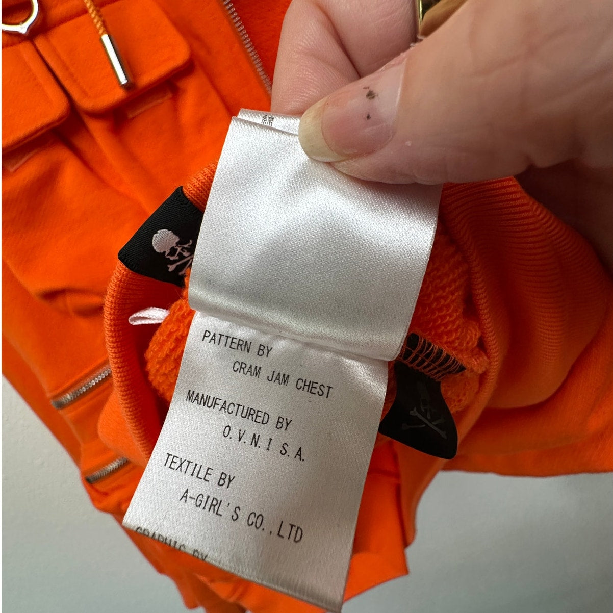 NWT Mastermind World Orange Multi-Pocket Utility Zip Hoodie Men’s M