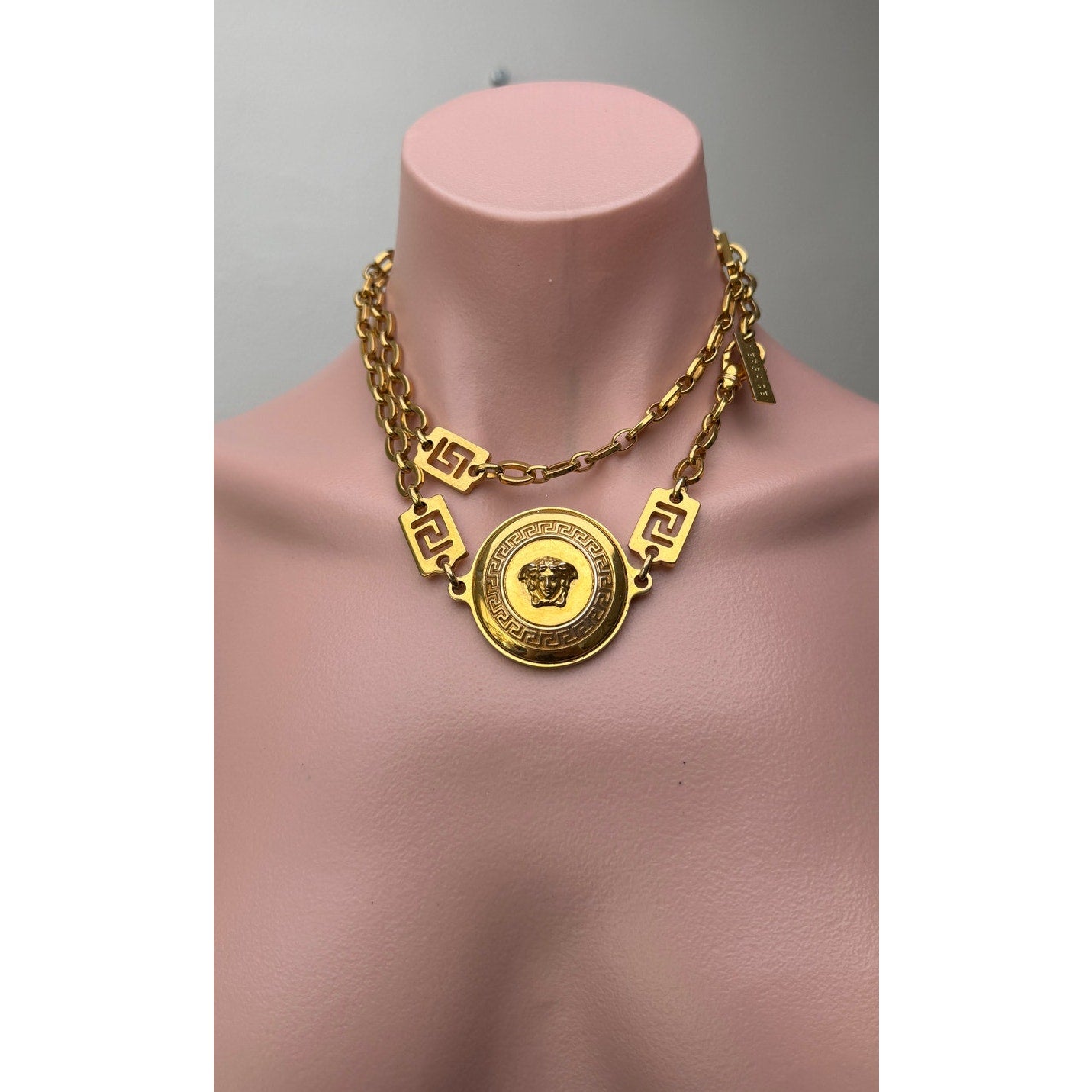 Gianni Versace Vanitas Medusa Gold Tone Necklace