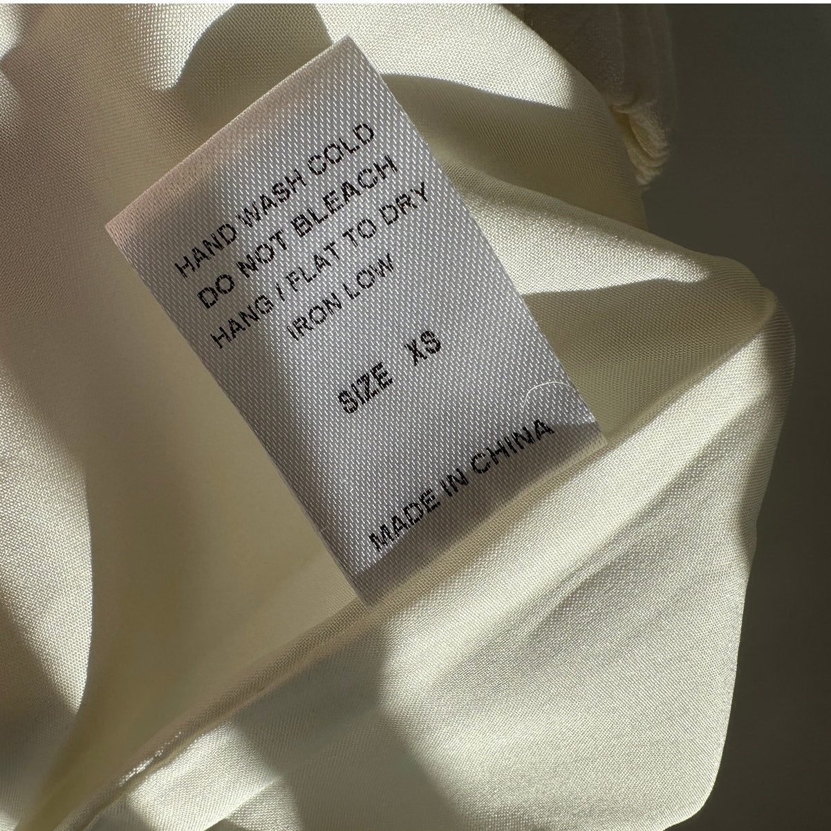 Acoa Off White Elastic Waist Pocketed Lined Flowy Pant XS