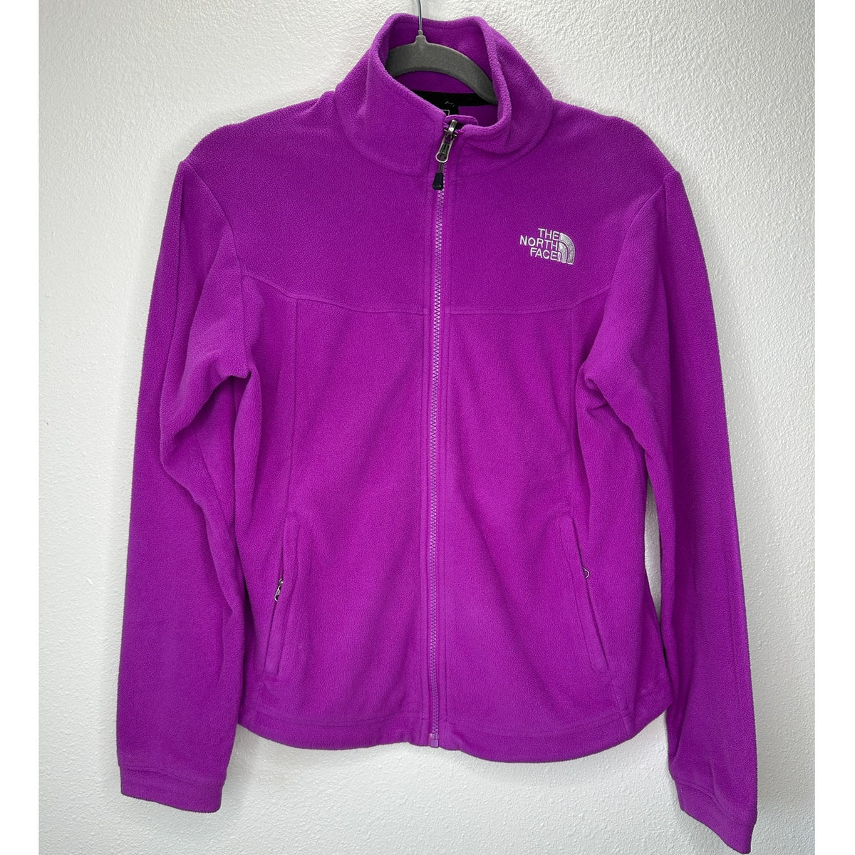 The North Face Lilac Front Zip Mock Neck Fleece Jacket S