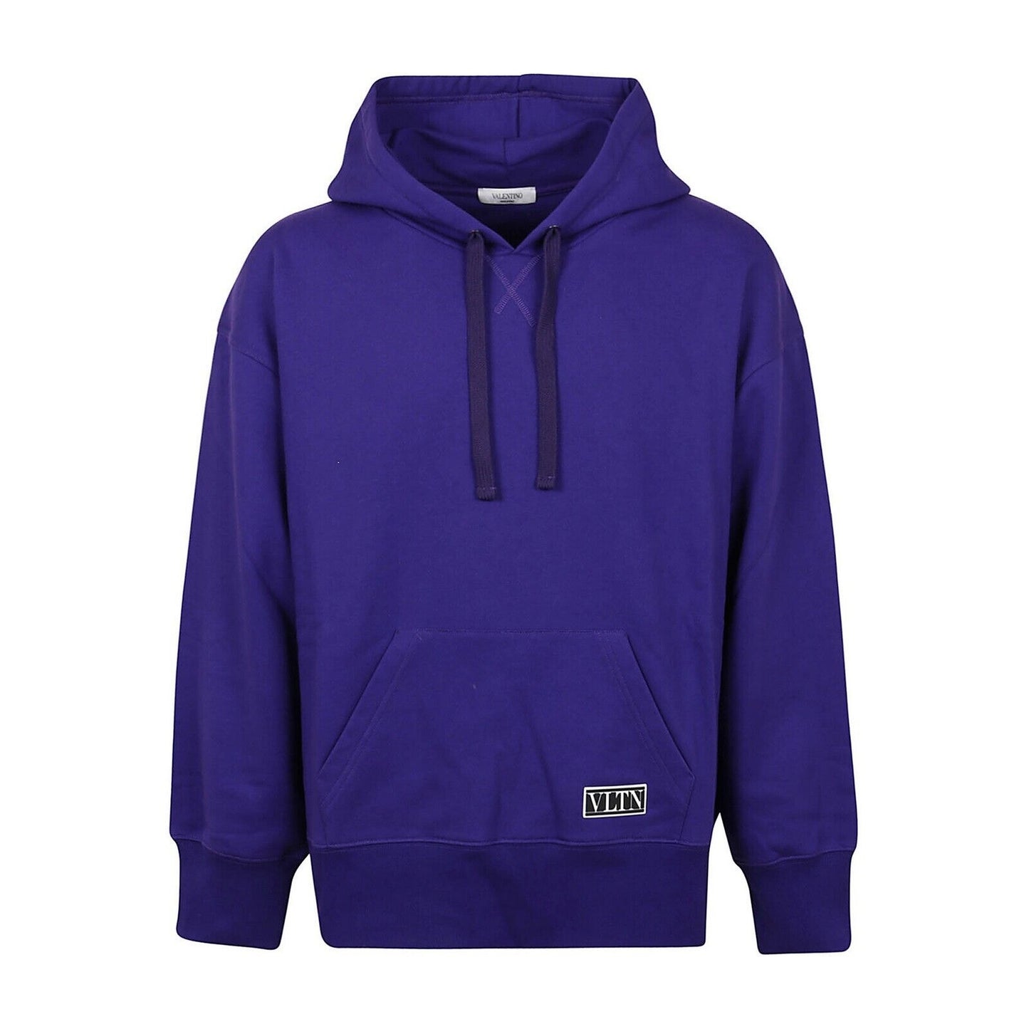Valentino Purple Oversize Long Sleeve Hoodie Pocket VLTN