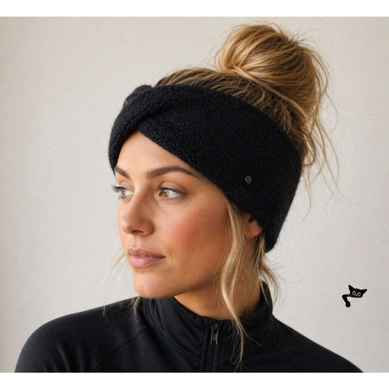 Lululemon Twisted Bliss Earwarmer Black One Size