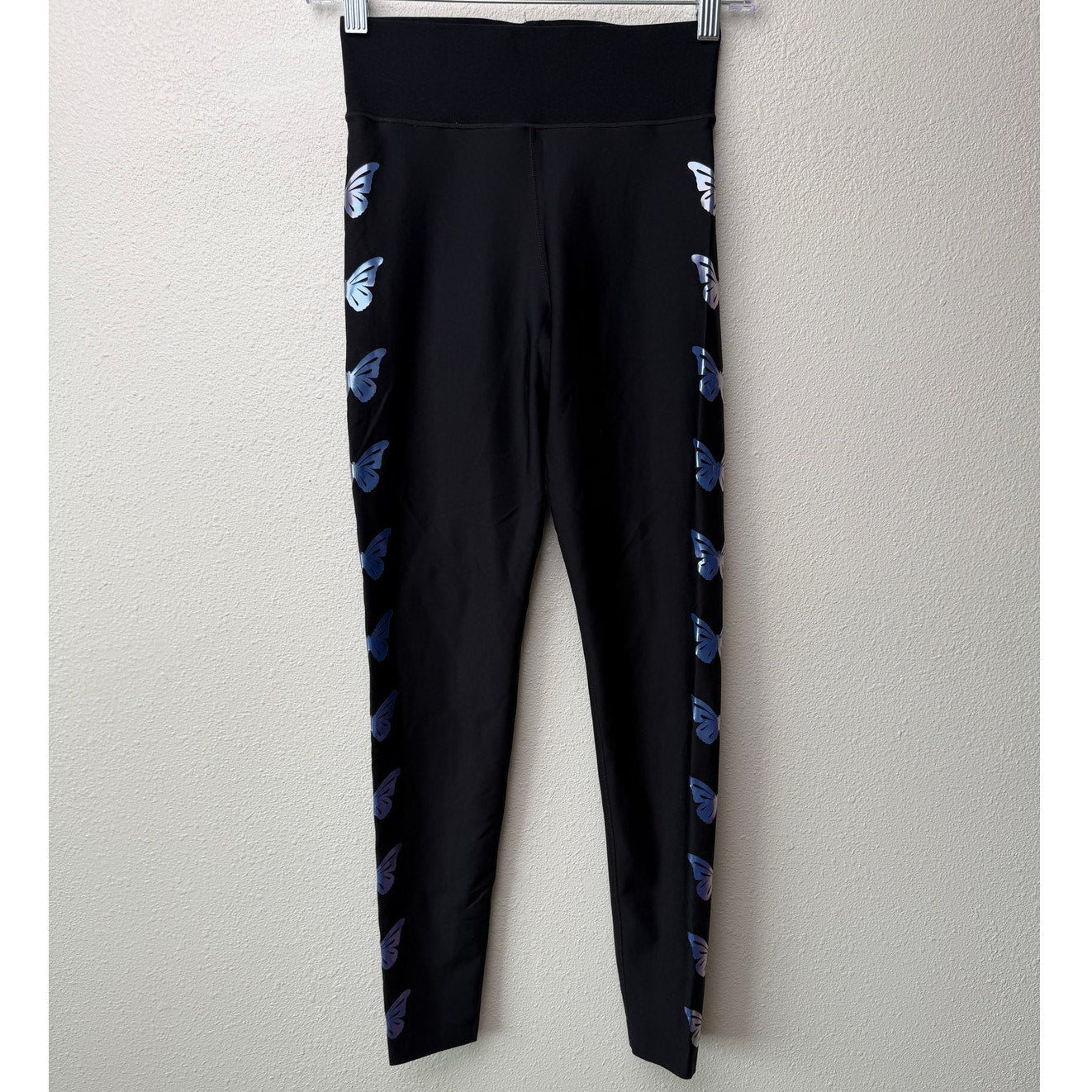 Ultracor Mariposa Butterfly Print High Rise Leggings Black Size M