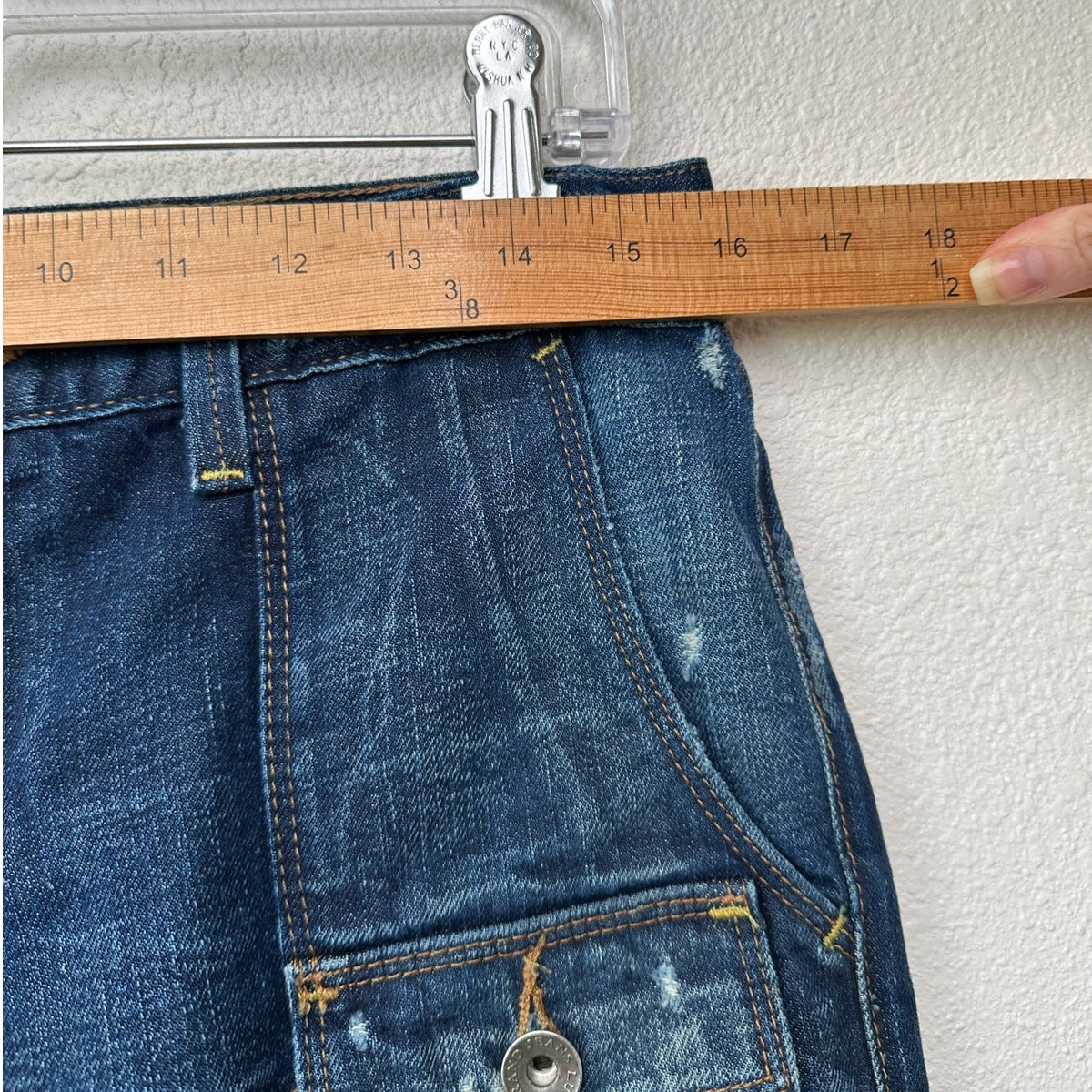 Lucky Brand Y2K Low Rise Dark Medium Wash Cargo Jeans Size 4/27