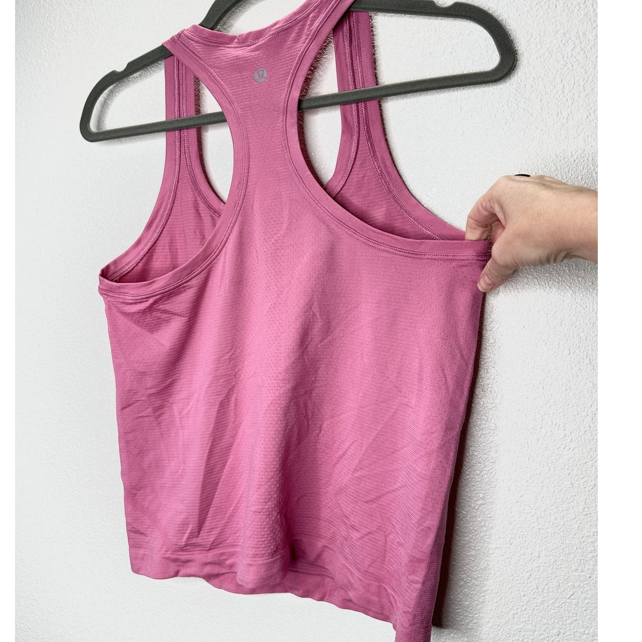 Lululemon Light Pink Round Neck Long Line Racerback Tank Top 6